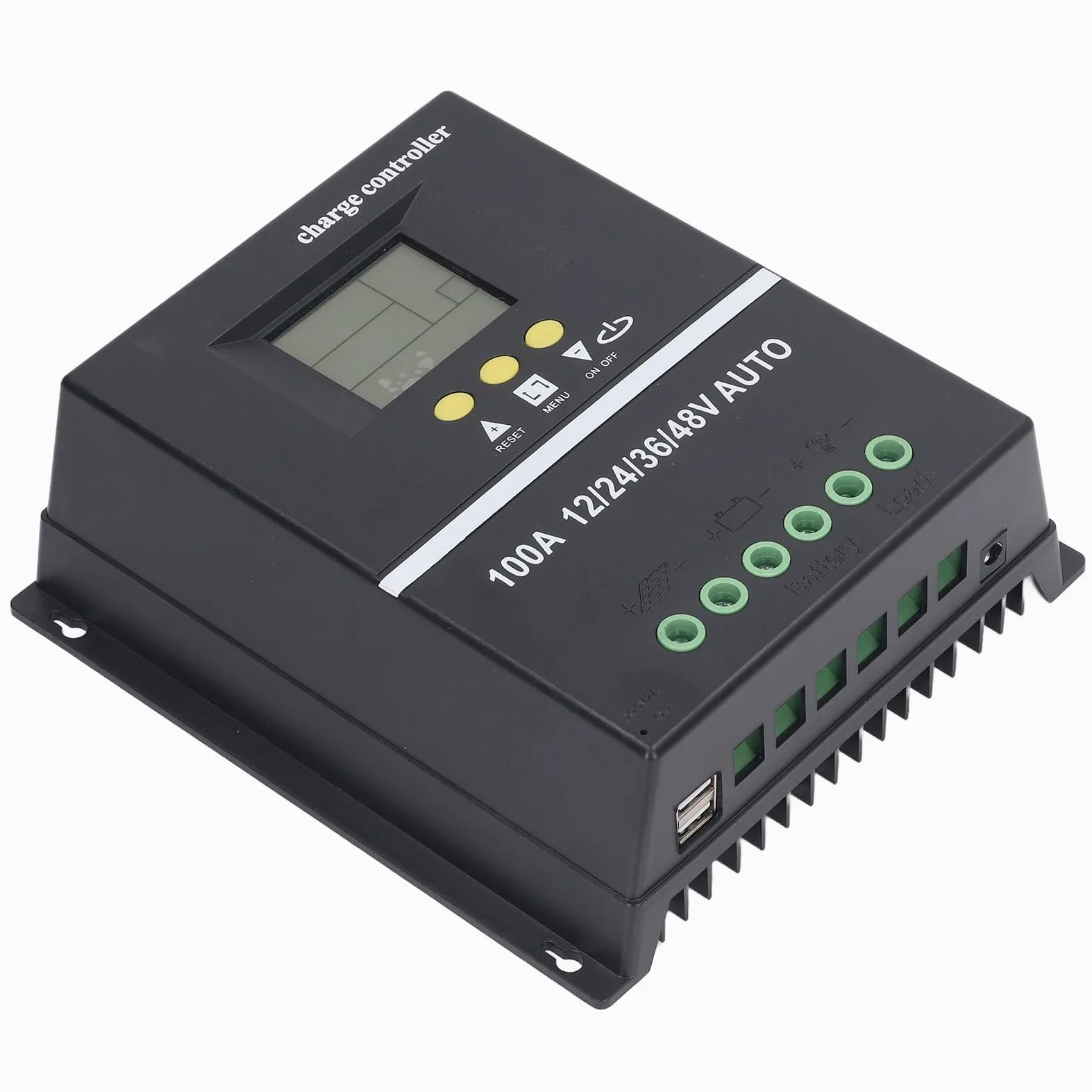 MPPT Solarladeregler 100 A 12V 24V 36V 48V Automatische Identifizierung Dual USB Solarregler Laderegler mit LCD Display