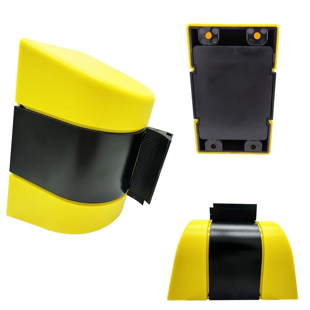 Absperrseile, Sicherheitswarnbänder, 'caution Do Not Enter'wall Mounted Queuing Barrier, Retractable Barrier, Abs Plastic Housing, 5 / 10m, Warning Tape Personnel Guidance System（5m）
