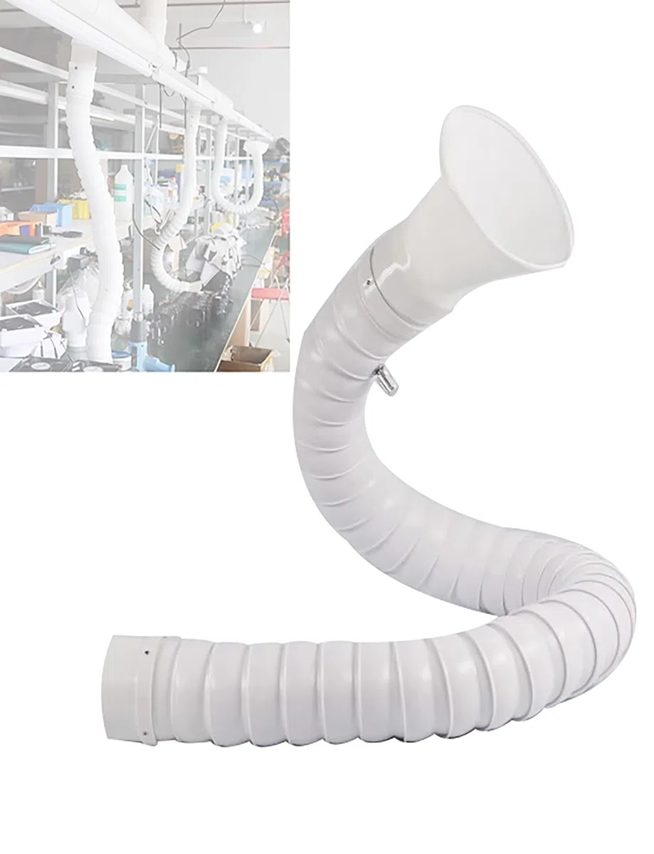 3"-Gelenkschlauch-Luftabsauger, flexibler Kanal-Sammelarm mit Haube for Labor/Fabrik, Rauch- und Rauchabsauganlagen(1meter)