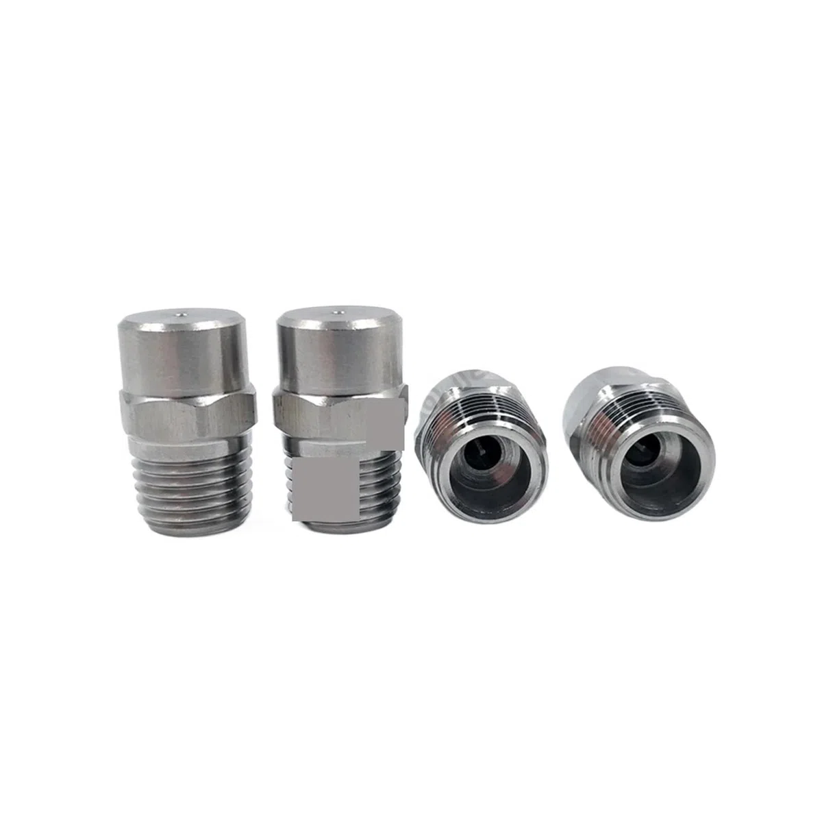 1I4 Zoll / 4 Stück 40 Grad Edelstahl Standardwinkel Vollkegeldüse Industrielle Befeuchtungs-Befeuchtungs-Hochdruckdüse Für Unterbodenreinige(2.4mm)