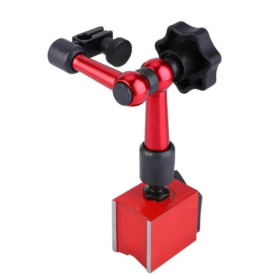 Flexibler Magnet Messstativ, Magnetischer Messgeräteständer Mit Hebel Messuhr, Für Messung Von Oberflächen In Engen Oder Vertieften Bereichen Zifferblatt 0-0,8 Mm Präzision 0.01mm