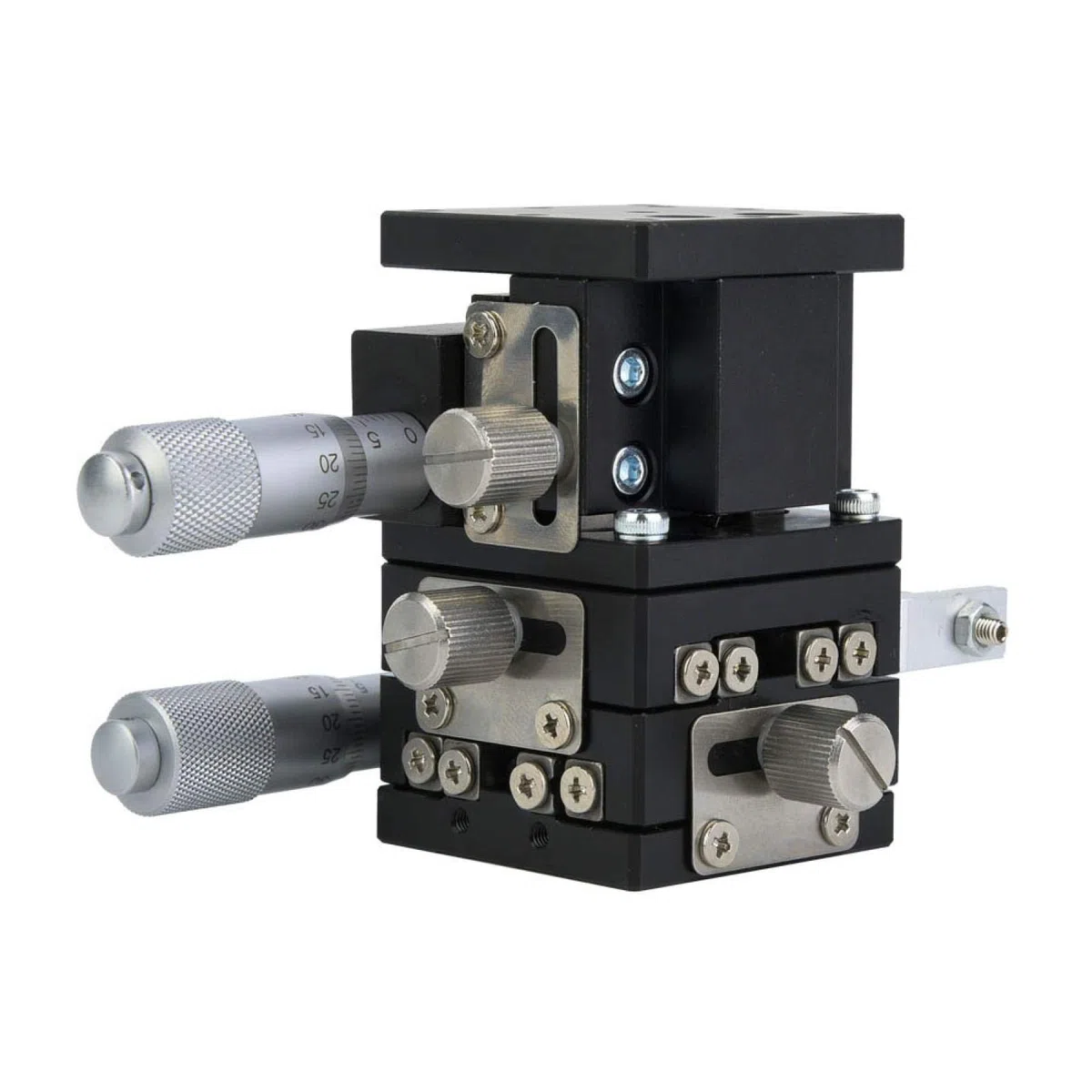 Manueller XYZ-Lineartisch mit 3 Achsen, LD40-LM 3-Achsen-XYZ-Lineartisch zum Trimmen von Plattformlager-Tuning-Schiebetisch 40x40mm
