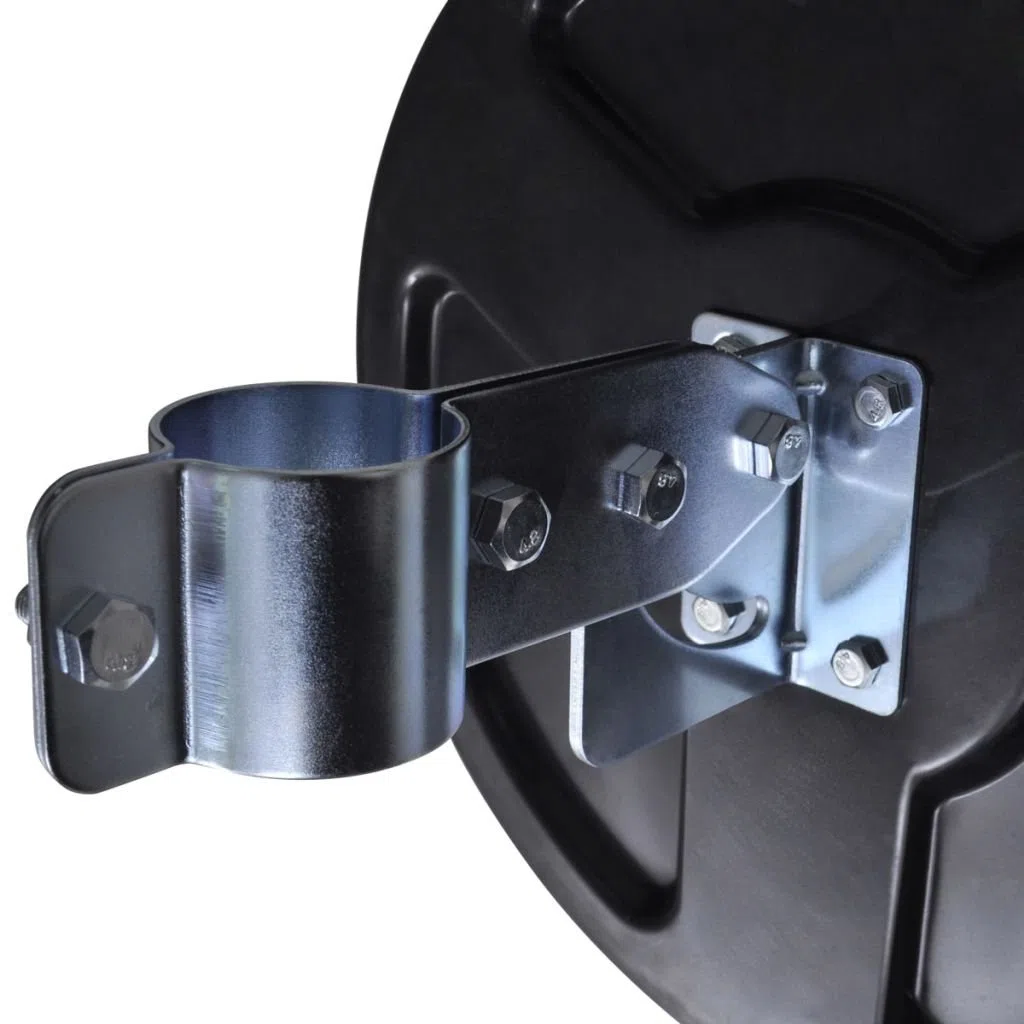 yorten Verkehrsspiegel Konvex PC-Kunststoff Spiegel Sicherheitsspiegel ?berwachungsspiegel Outdoor-Verkehrsspiegel Durchmesser 30 cm Schwarz