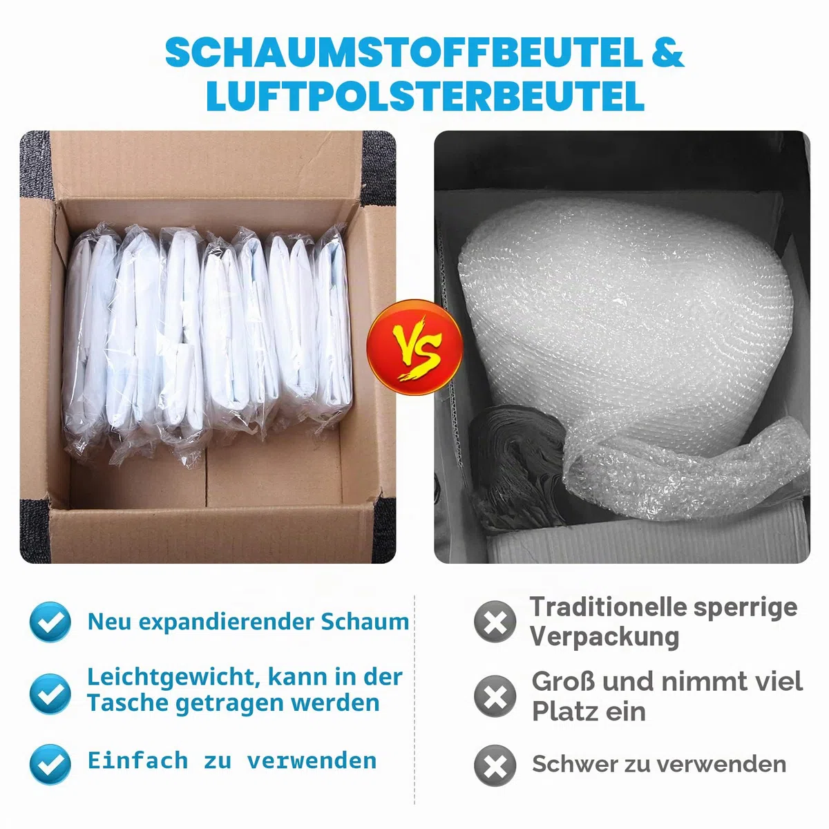 38,1 x 45,7 cm, 4 Stück, TONESPAC Instant-Packung, schnell ausdehnender Schaumstoff, X-100, Verpackungsbeutel für Verpackung und Versand
