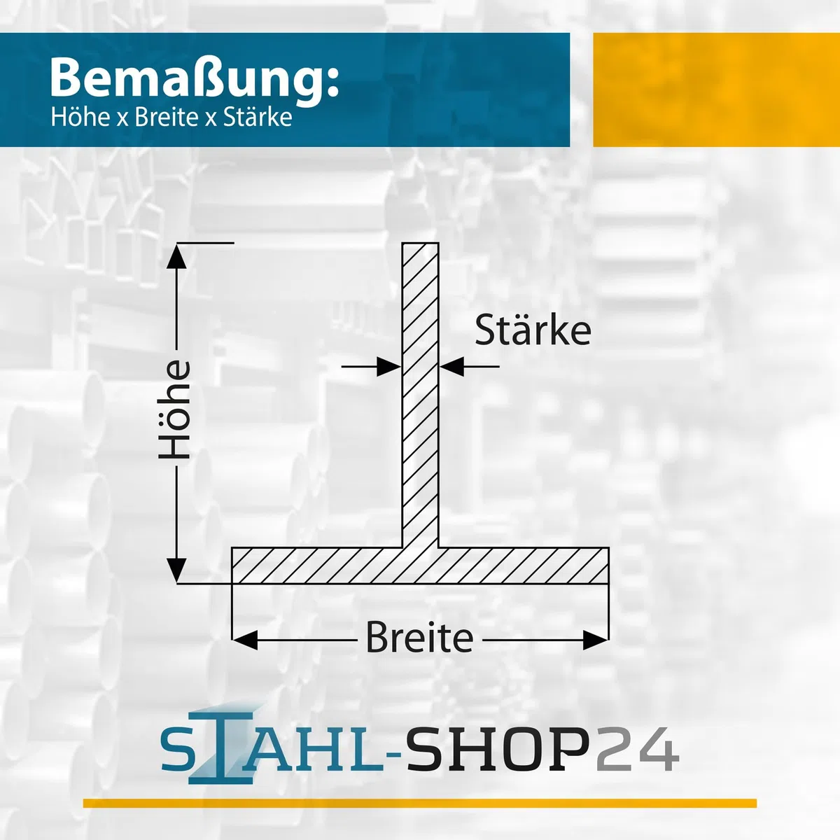 Stahl-Shop24 Edelstahl T-Stahl 1000 mm V2A 25x25x3mm rostfreier Zuschnitt für Werkbank Maschinenrahmen Möbelbau Lebensmittelindustrie Montageprofil nicht magnetisch hygienisch