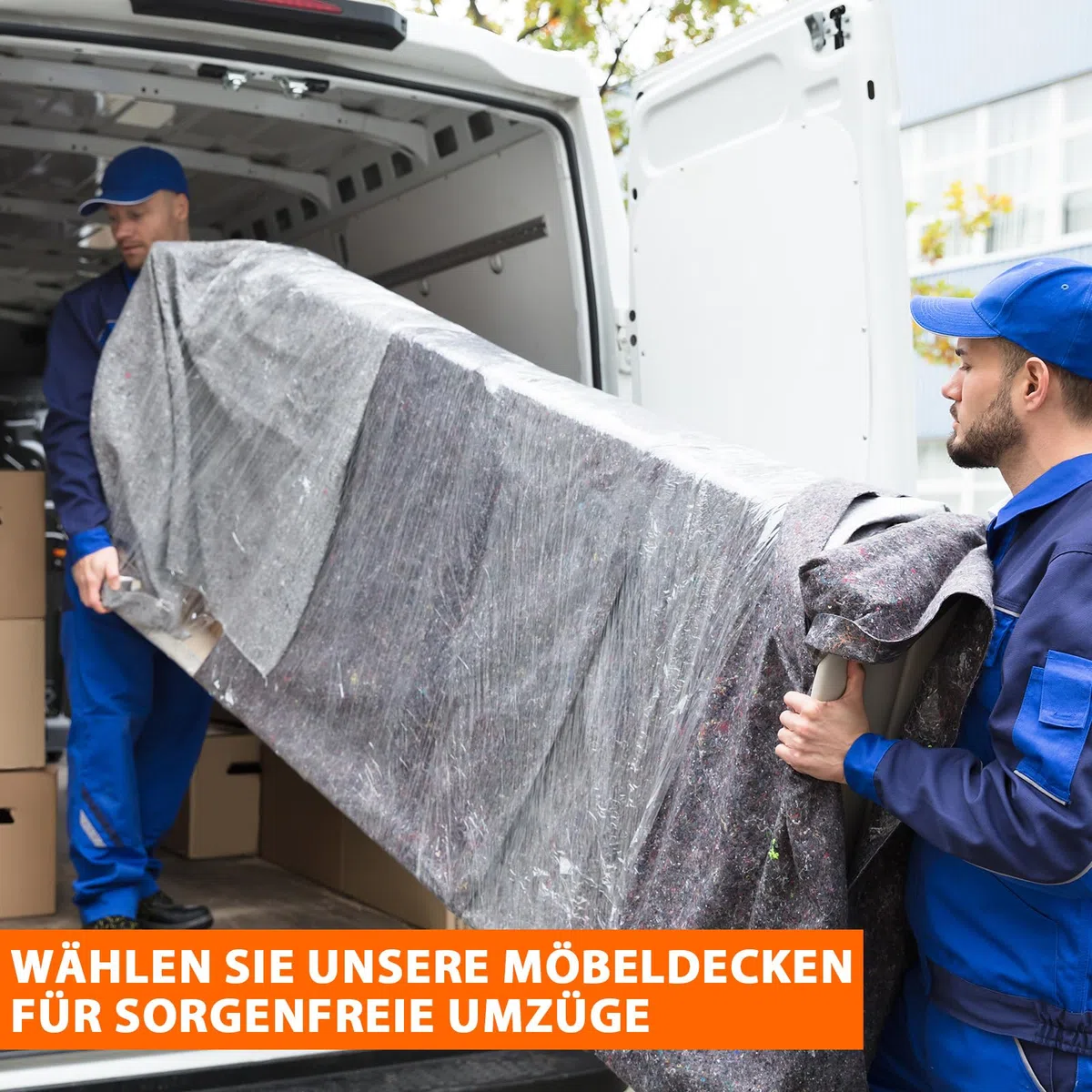 KK Verpackungen® Umzugsdecken 150 x 250 cm | 10 Stück, Strapazierfähige Möbeldecken für den Umzug | Packdecken aus Industriequalität zum optimalen Schutz Ihrer Möbel