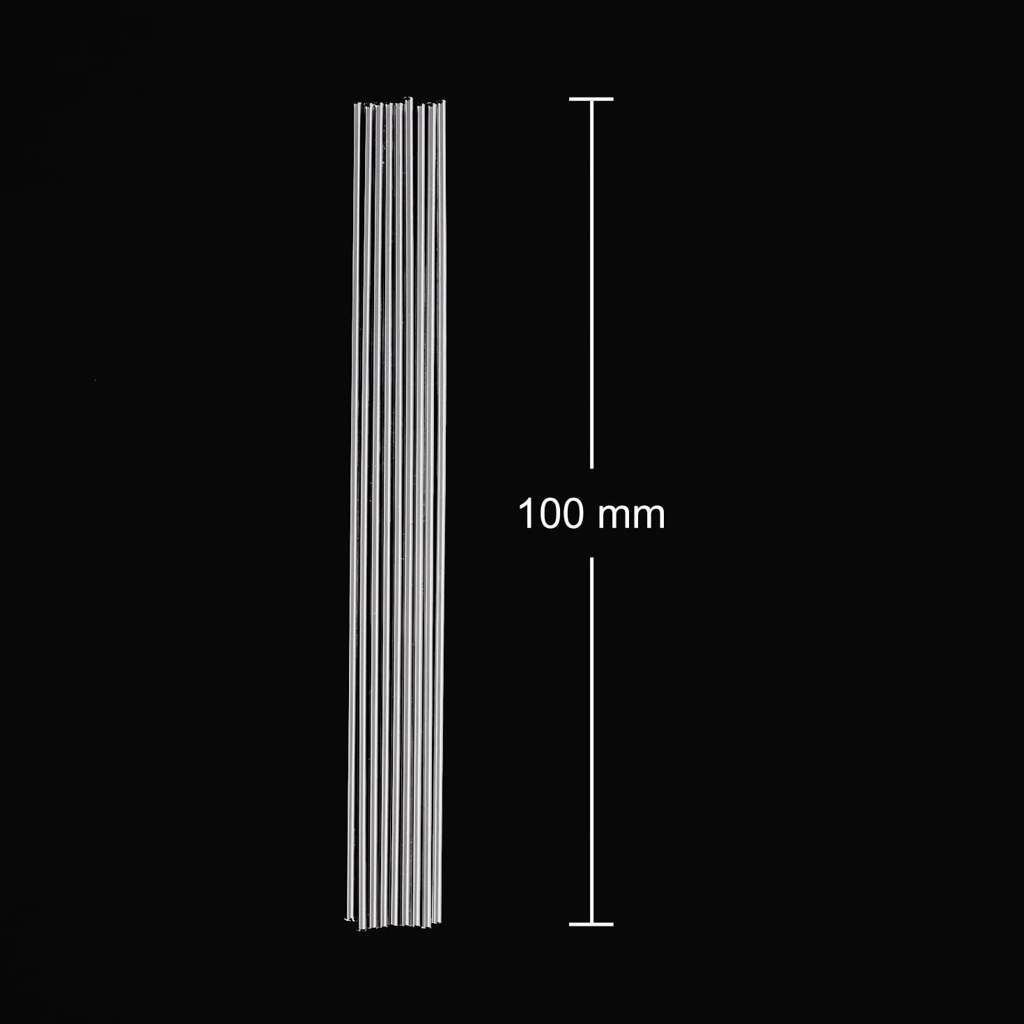 stonylab Glas Schmelzpunkt Kapillarröhrchen, 100 mm Glas Kapillarrohr zur Schmelzpunktmessung, 0,9-1,1 mm ID, Keine Abdichtung an Beiden Enden, 1000 Stück
