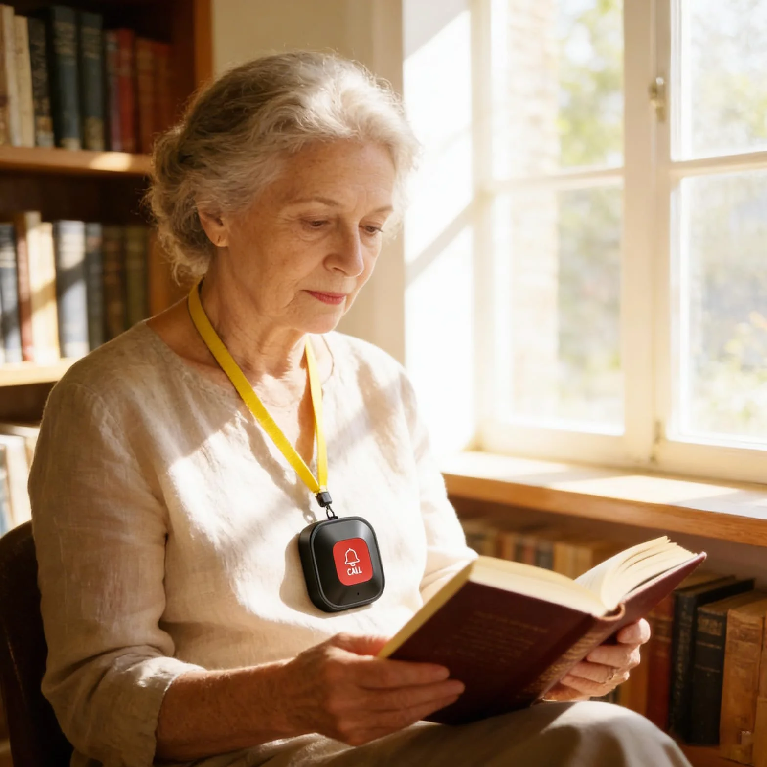 Notrufknopf für Senioren Notruf Armband, Tuya-WiFi Smart Hausnotruf mit Notrufarmband, Notrufklingel Alert System Senioren Alarmknopf für Patienten Behinderte,Kinder(1*Empfänger+2*Knopf+1*Armband)