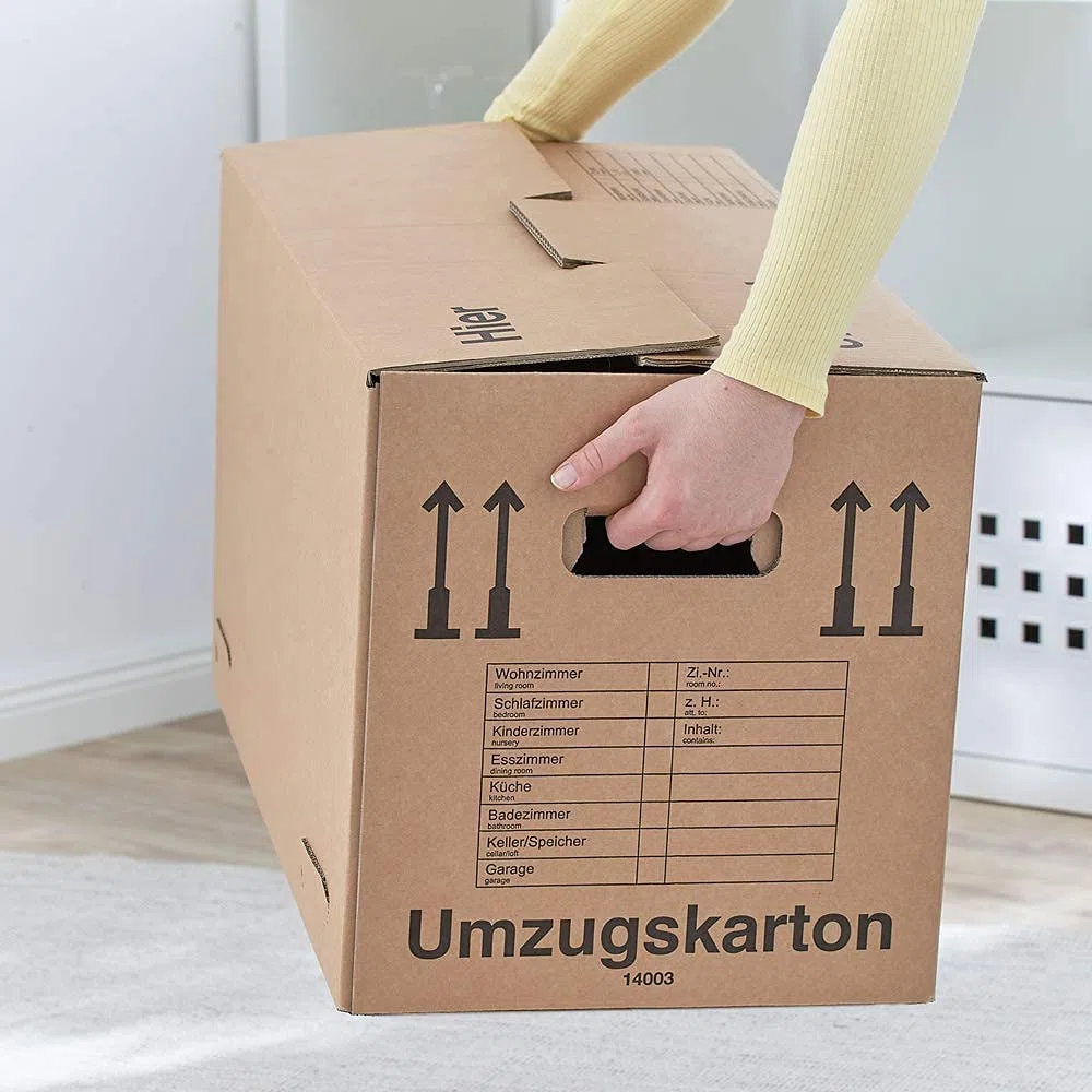 BB-Verpackungen Umzugskarton Spedition 650 x 350 x 370 mm (extrem stabil, 2-wellig, doppelter Boden, Speditionsqualität, belastbar) - Sets zwischen 10 und 150 Stück (10)