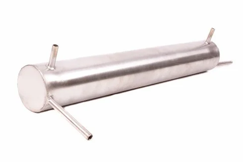 AlcoFermBrew Graham-kondensator für Destillation 40cm - Edelstahl + 1m Silikonschlauch | Destilliergerät | Destillierapparatur | Säurebeständigkeit