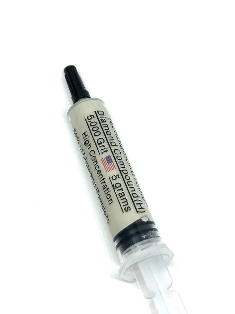 TechDiamondTools Diamantpolierpaste Polierpaste Körnung 5000 Mesh 2-3 Mikron für Spiegelglanz 5 Gramm mit hoher (H) 50% Konzentration von Damond-Pulver