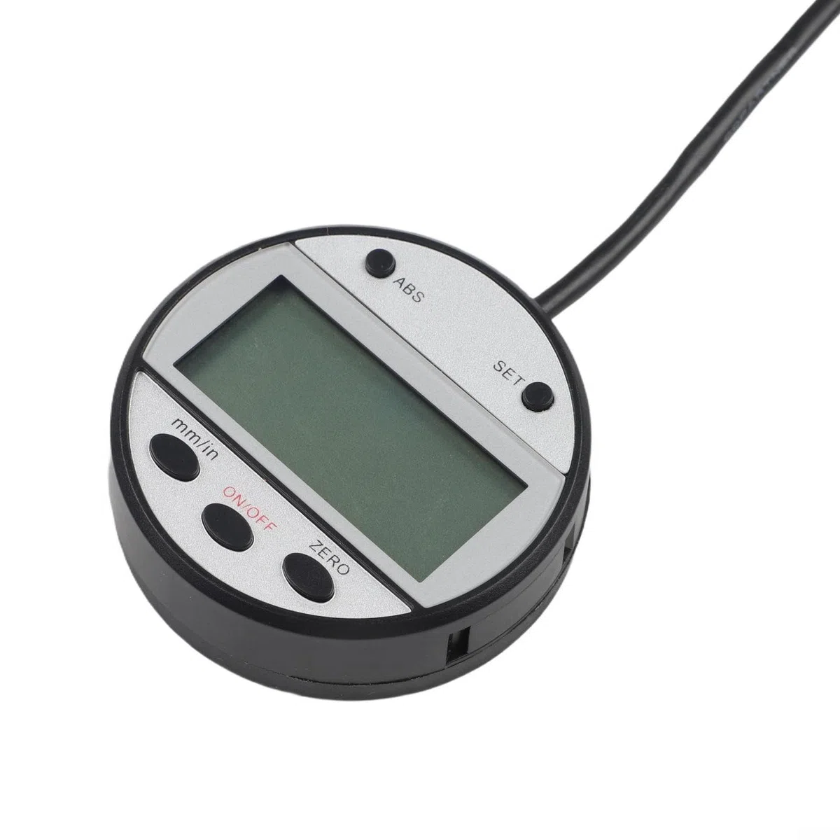 DRO Display 0–300 mm digitale lineare Skala, 0,01 mm Genauigkeit, externe Anzeige mit schneller Geschwindigkeit von 304,8 cm/s, LCD-Bildschirm, schwarzes Gehäuse