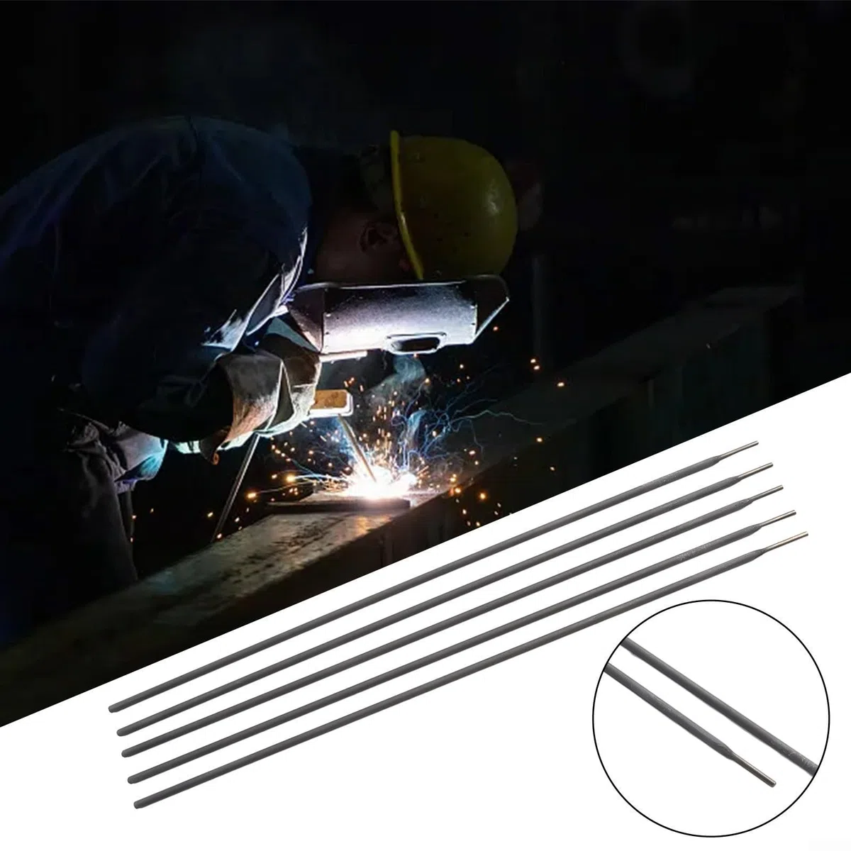 ENi-CI 99 Nickelelektroden Schweißstäbe für Grauguss und Stahl, 2.5mm 3.2mm Stäbe zum Reparieren von Gussstücken und zum Verbinden mit Baustahl oder Edelstahl(2.5mm)
