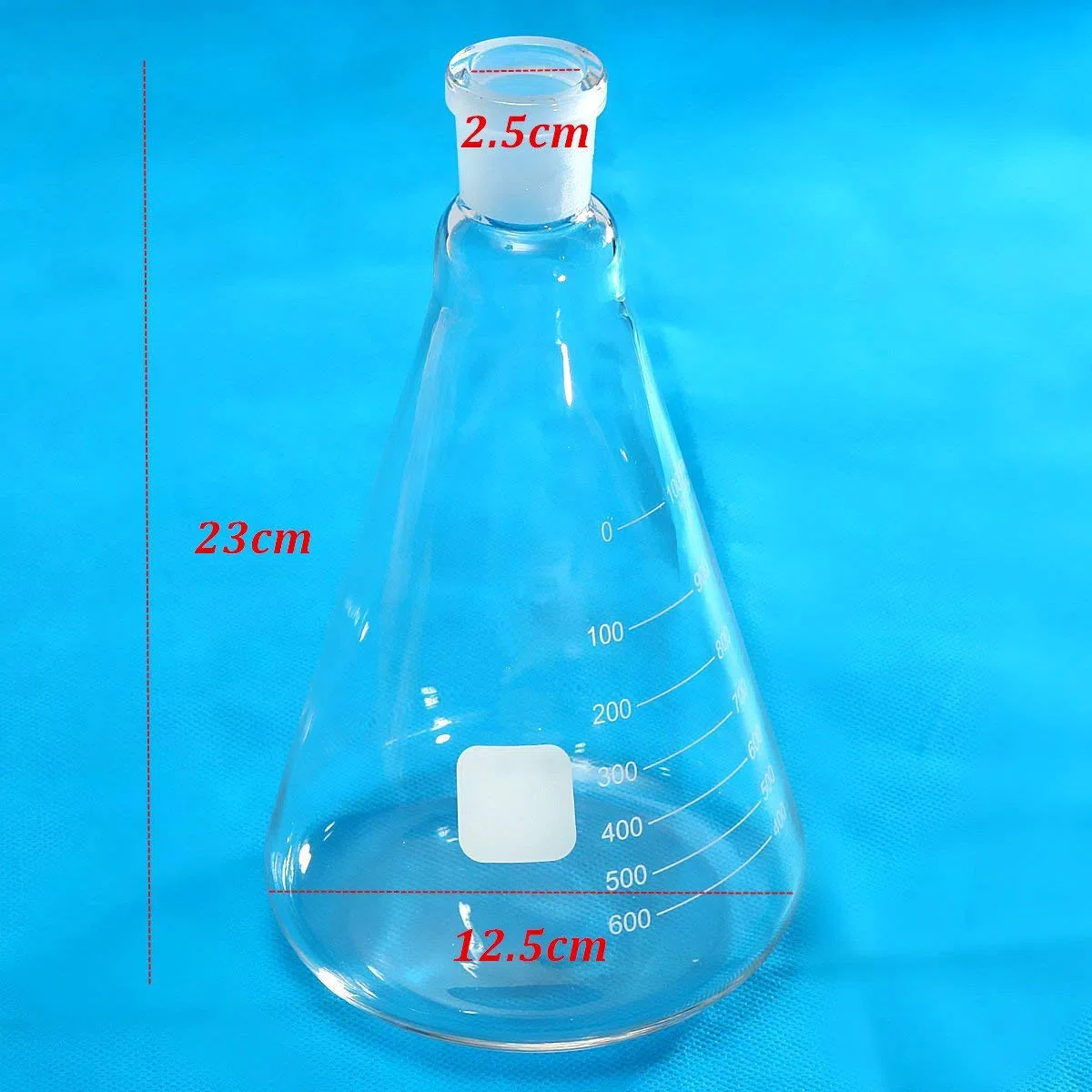 EsportsMJJ Glas Erlenmeyerkolben Kolben 1L. Konisches Gefäß 1000Ml 24/29 Schleif Mund