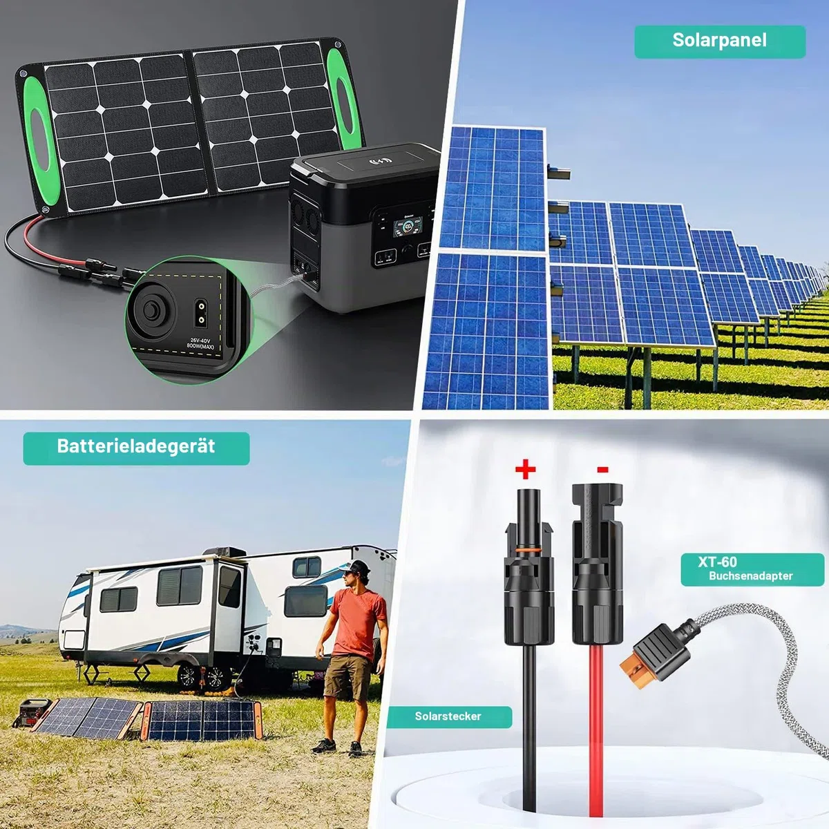 HKY 16FT Solar Connector to XT60I Power Adapter Cable 5M for Solar Panel Generator EcoFlow River Delta Plus Pro Max WAVE 3 Air Conditioner Anker SOLIX BLUETTI Portable Power Station RC Battery Drones