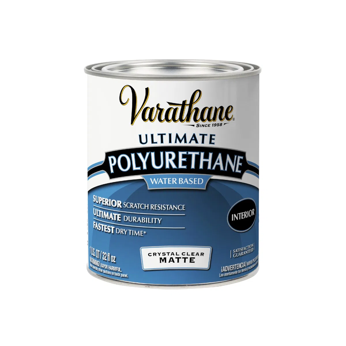 Varathane 262074 1 Quart Clear Matte Soft Touch Polyurethane by Zinsser