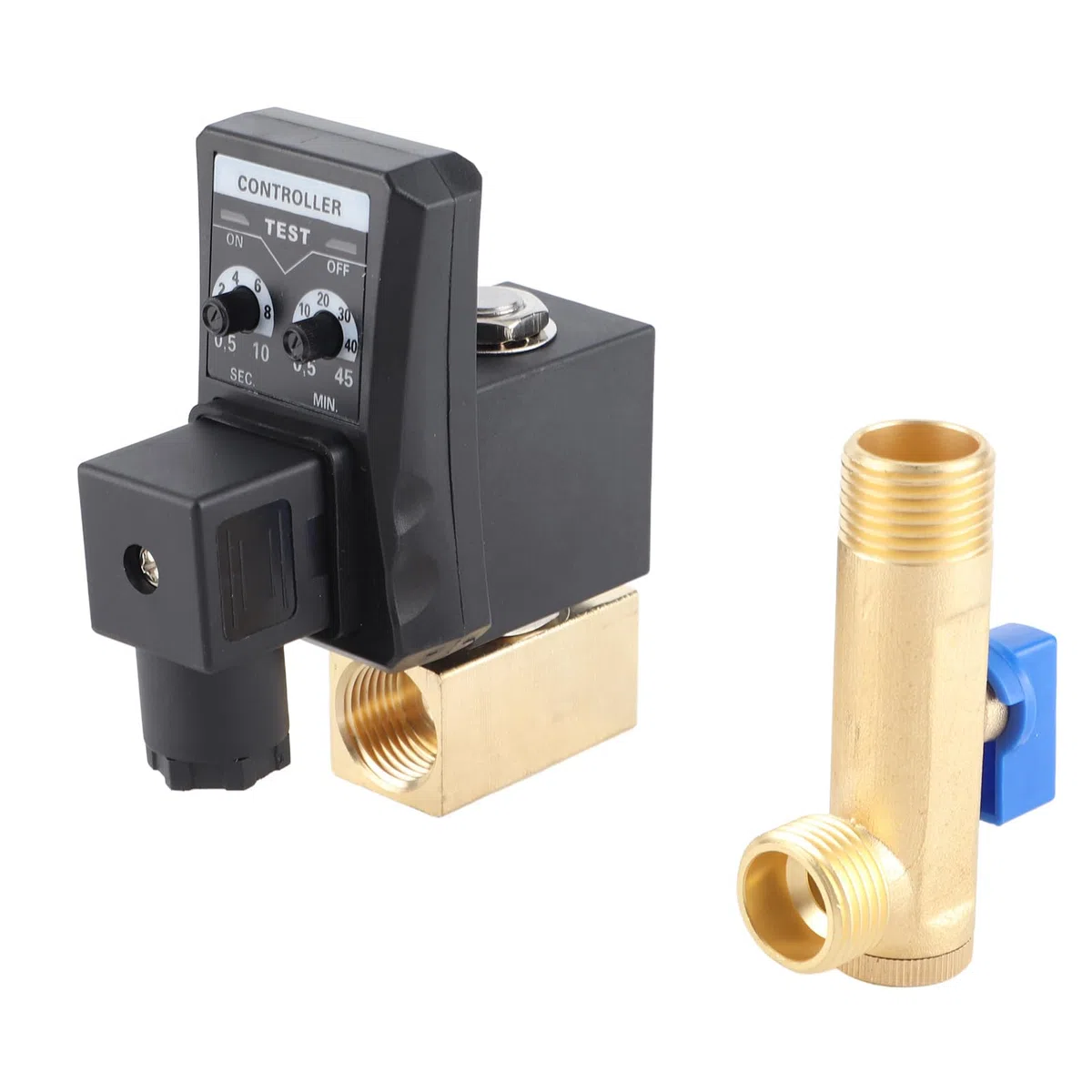 Yosoo Health Gear Automatisches Ablassventil G1/2", elektronisches zeitgesteuertes Luftdruck Ablassventil, AC230V, 230V
