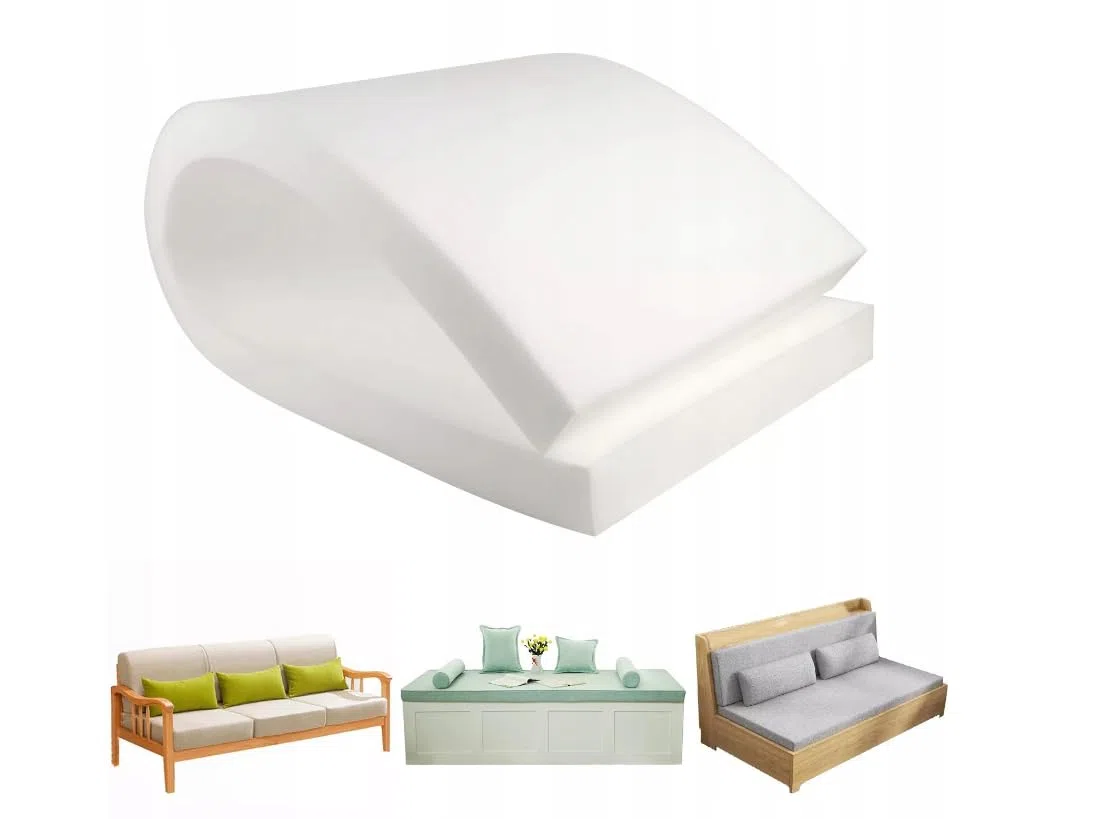 All4All Schaumstoffplatte - Schaumstoff - Matratze mittelhart T25 - Schuamstoffmatratze - Topper -Schaumstoffzuschnitt - Polster Auflage - Weiß - Verschiedene Größe 100x200x5cm