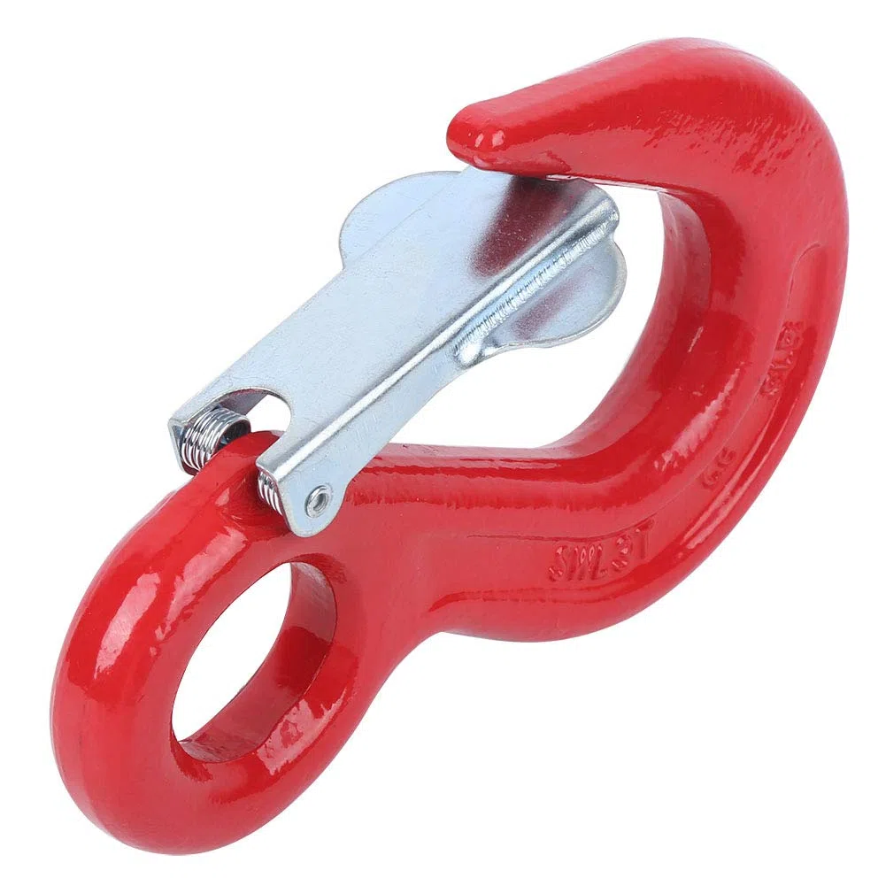 Drehbarer Hebehaken, 3T-Ösen-Sling-Haken für Container, Gabelkopf, Greifer, Kran, Rigging, legierter Stahl, Schwerkraft-Heben