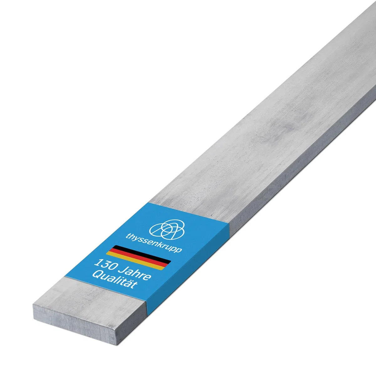 thyssenkrupp Flachstahl Edelstahl 25 x 10 mm in 2000 mm Länge | Flachstange V2A gezogen | Werkstoff: 1.4301 | AISI 304