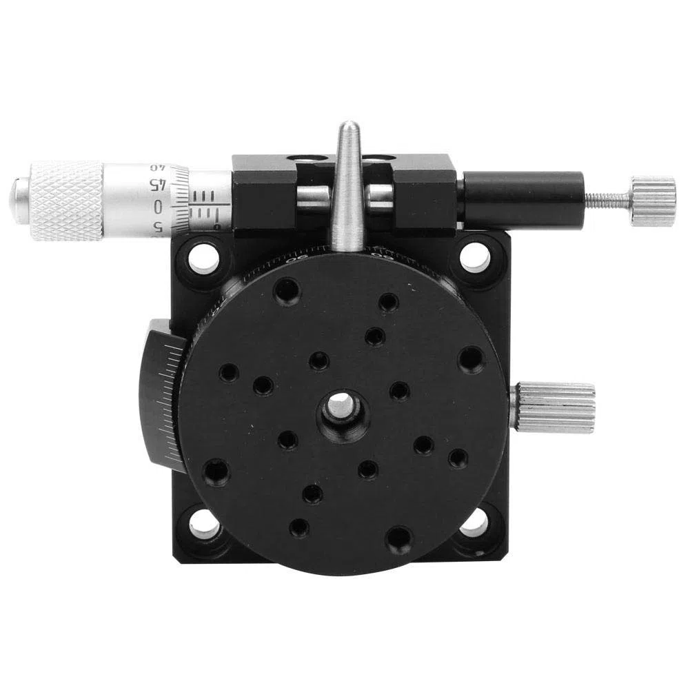 R-Achse Manueller Lineartisch 40x40mm RSP40-L Schneidestation Manuell einstellbare Gleitplattform 40mm für Mikrometer