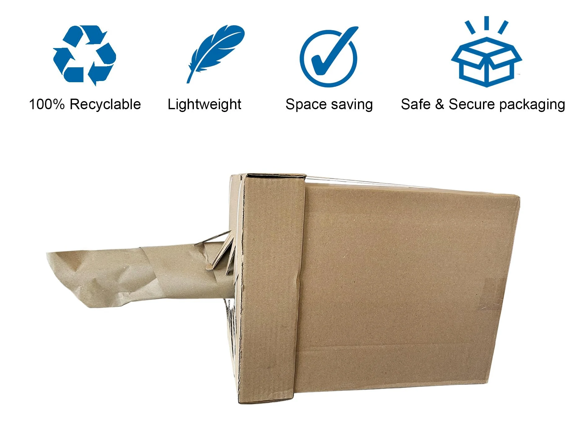 Füllpapier | Spenderkarton mit 450 mtr | 100% recyclebar | umweltfreundlichen Polsterpapier | Knüllpapier