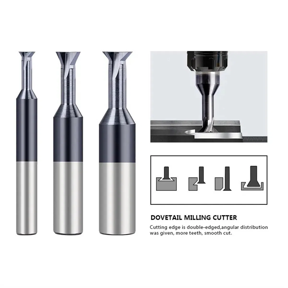 1pc Schwalbenschwanz Fräser 1,5-16mm Hartmetall-schaftfräser 45/60 Grad T Schlitzen Fräsen Bit Metall Bearbeitung fräsen Werkzeug (Size : 60D, Color : D4x2x6x50)