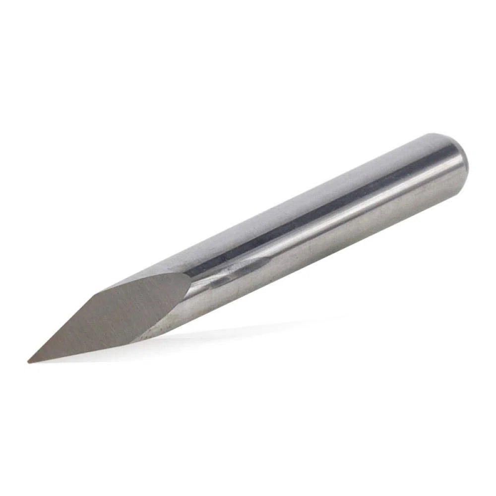 3 Randpyramide Gravur Bits 10 stücke 30/30/40/45/60/90 Grad Tipp 0,1-0,3 mm 3.175mm Schaft CNC 3D Frässchneider-10 stücke 45dx0.3mm.
