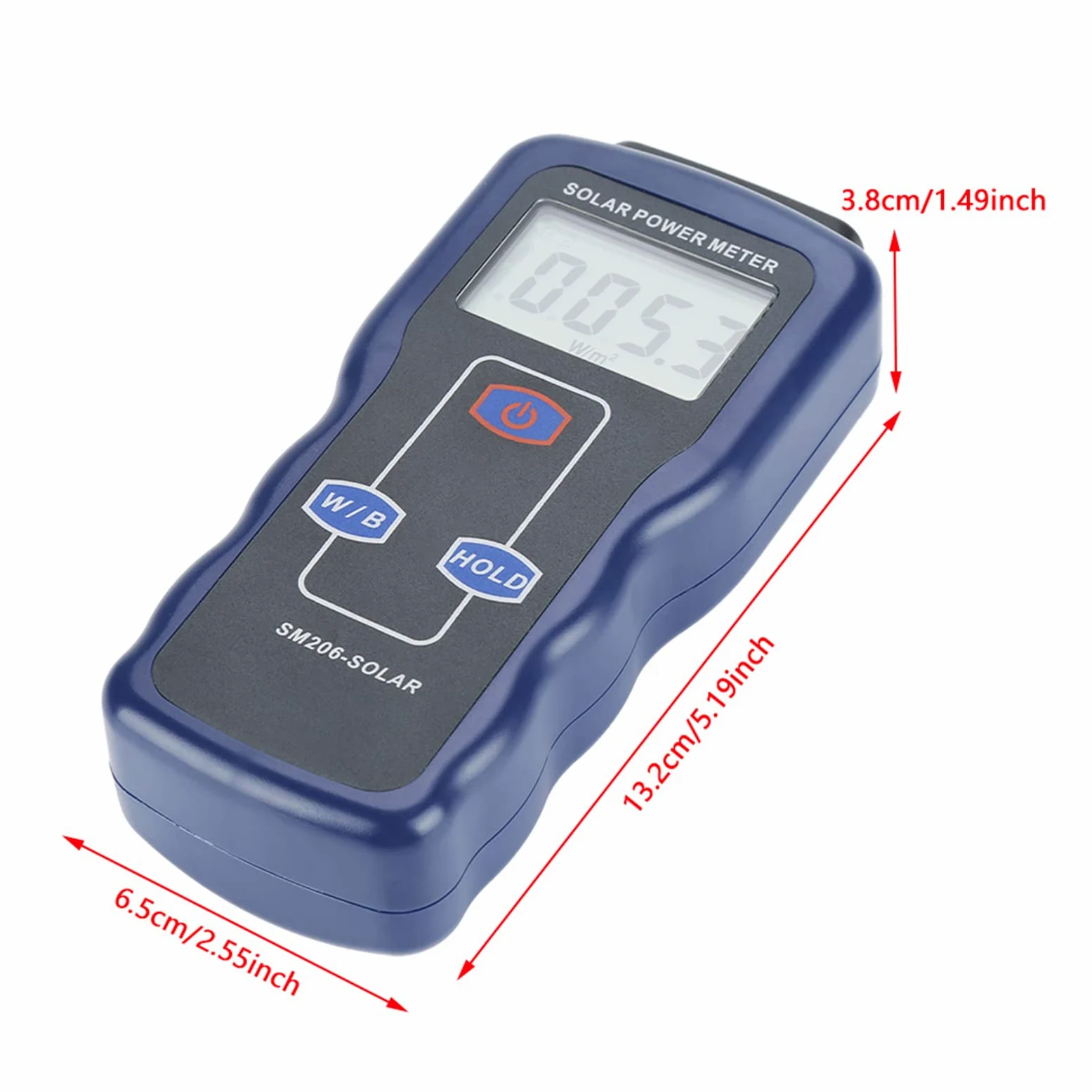 Digitales Handheld-Uv-StäRke-SonnenlichtmessgeräT, W/M² und Btu Solarleistungsmesser, SonnenlichtstrahlungsmessgeräT für Meteorologie, Landwirtschaft, Physikalische und Optische Experimente Usw