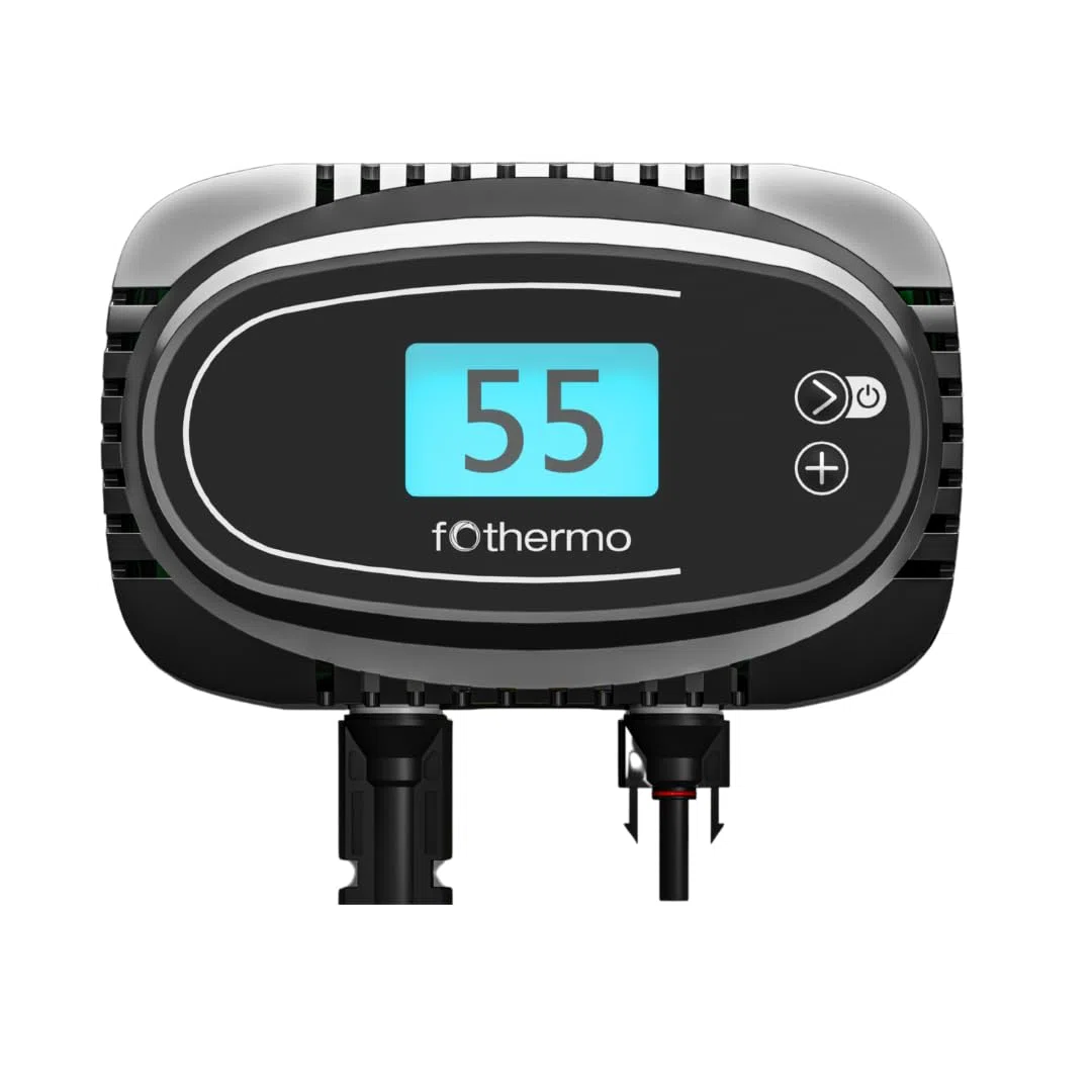 fothermo Solar Heizstab Komplettset 1000W mit 4x Aiko 500Wp PV Modulen – Photovoltaik Warmwasserbereitung für Boiler & Warmwasserspeicher – Plug & Play ROD-1000