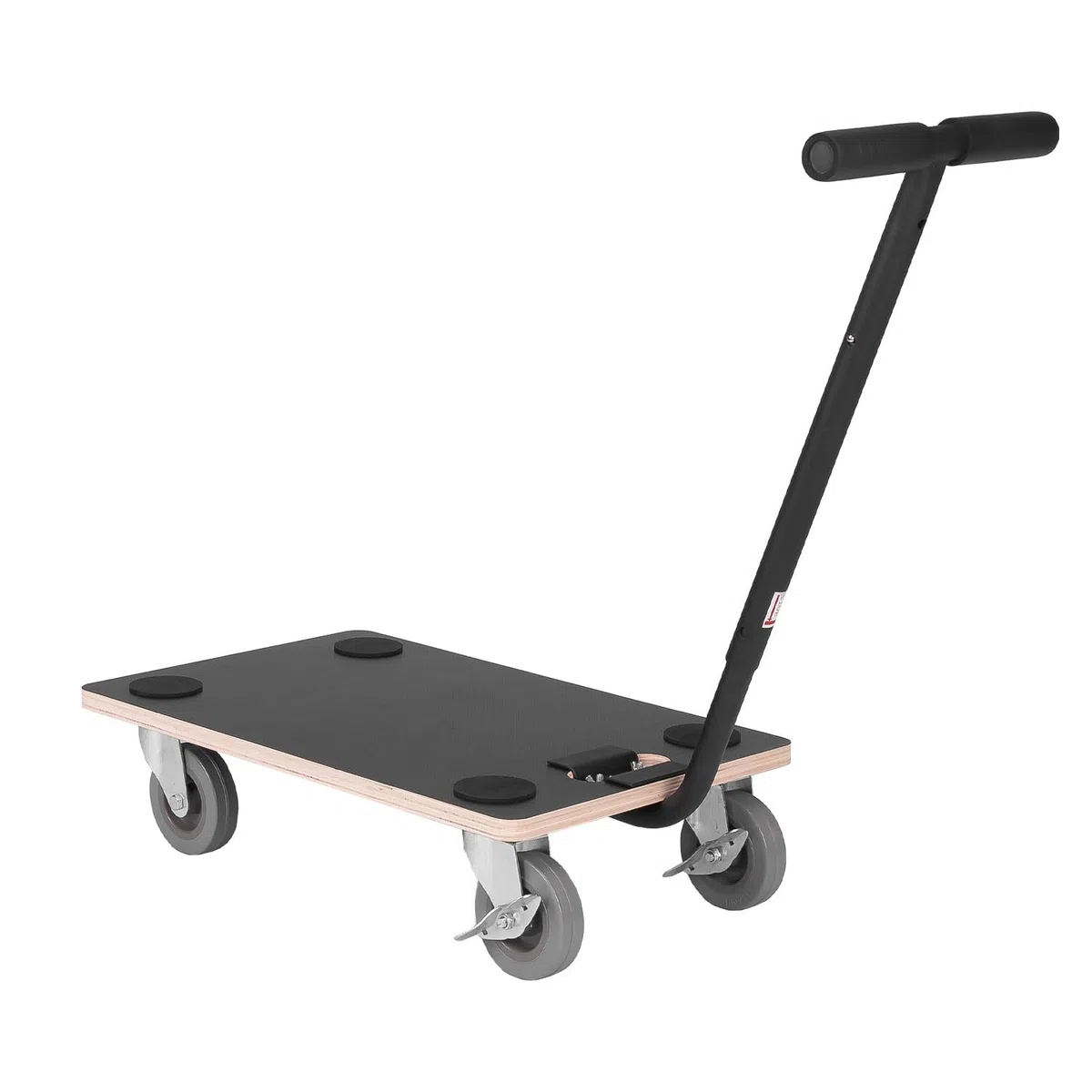 Transportroller 400 kg - Rollbrett 55 x 34,5 cm - Multiplexplatte Siebdruckbeschichtung - Vollgummirollen - inklusive Handgriff