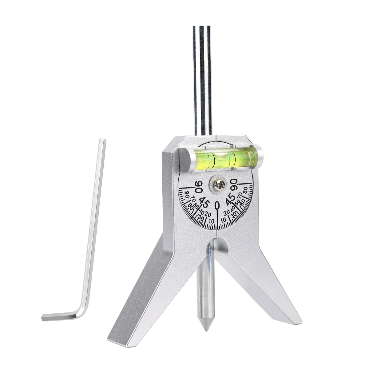 Rohrmarkierungs Zentrierwerkzeug, Rohrmarkierungswerkzeug Pipe Center Finder mit 10,16cm Y-Basis und Verstellbarem Blasenwinkelmesser zum Messen von Rohrdurchmessern Über 12,7mm und Mehr