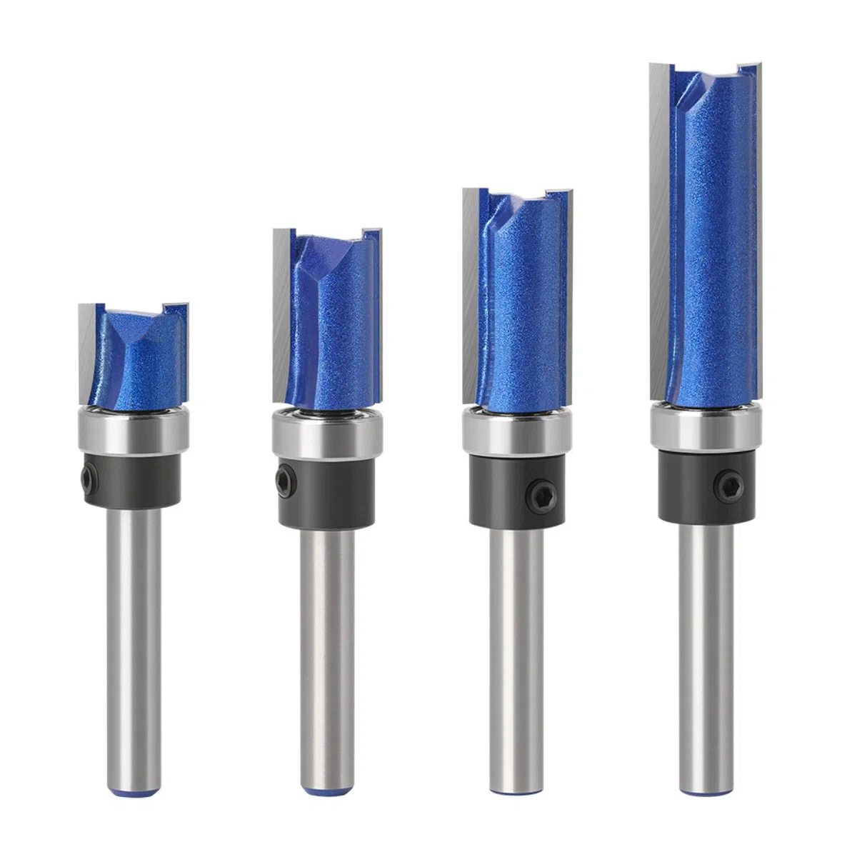 Schlitzen Gerades Messer Holzbearbeitung Fräser Trimmmaschine 1/4 Griff 6 Griff Lager Gerades Messer Kopierschneider,6mm Schaft