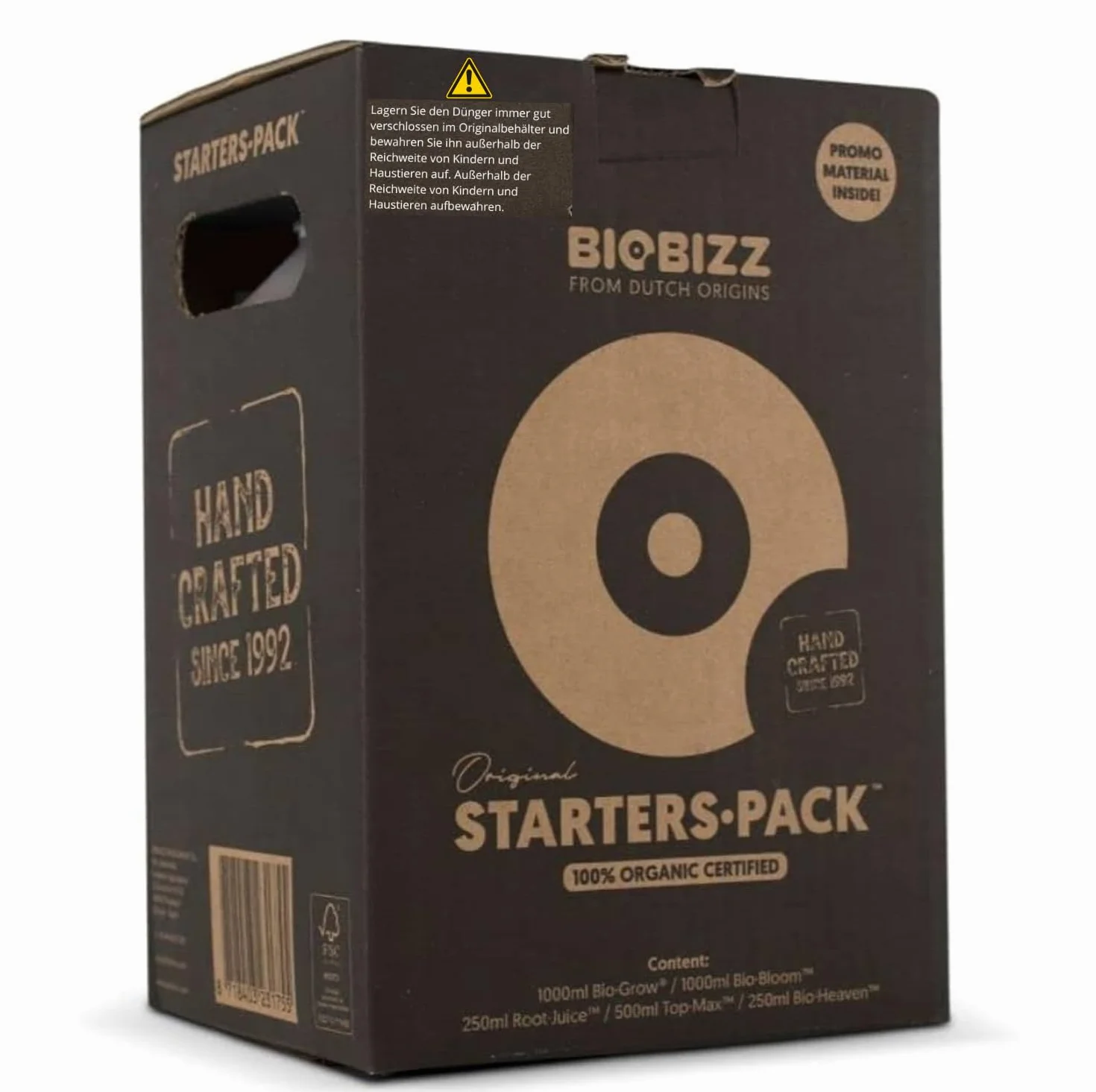 Starter Pack Biobizz Dünger Set | Pflanzendünger Starterset GrowSet Indoor | Naturdünger | Flüssiger