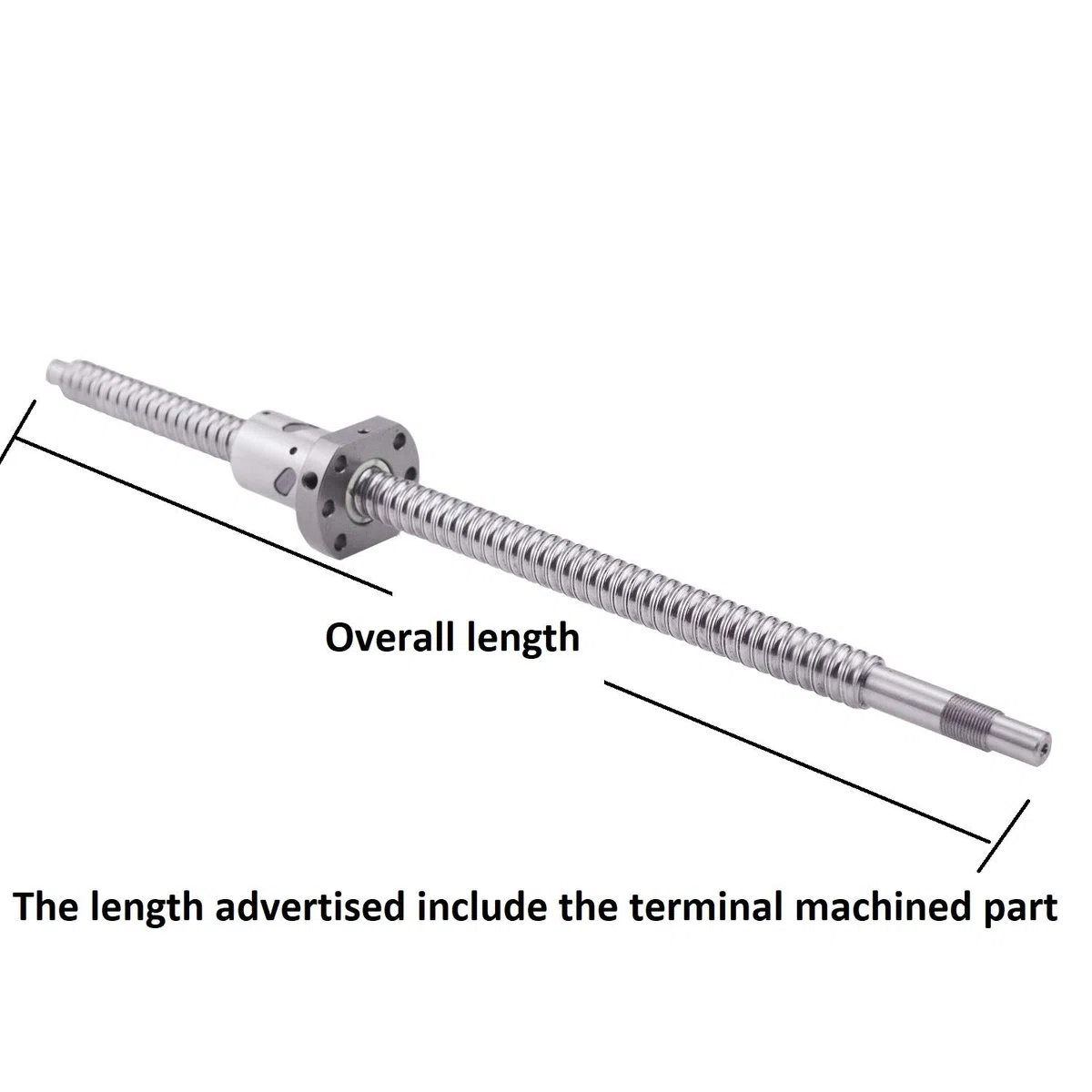 Kugelumlaufspindel SFU1605 RM1605 Länge 2000 mm Durchmesser 16 mm mit Gehäuse für Kugelumlaufmutter und Kugelumlaufmutter + Endhalter FK / FF12 + Kupplung für CNC, Länge ca. 78,74 Zoll / 2000 mm