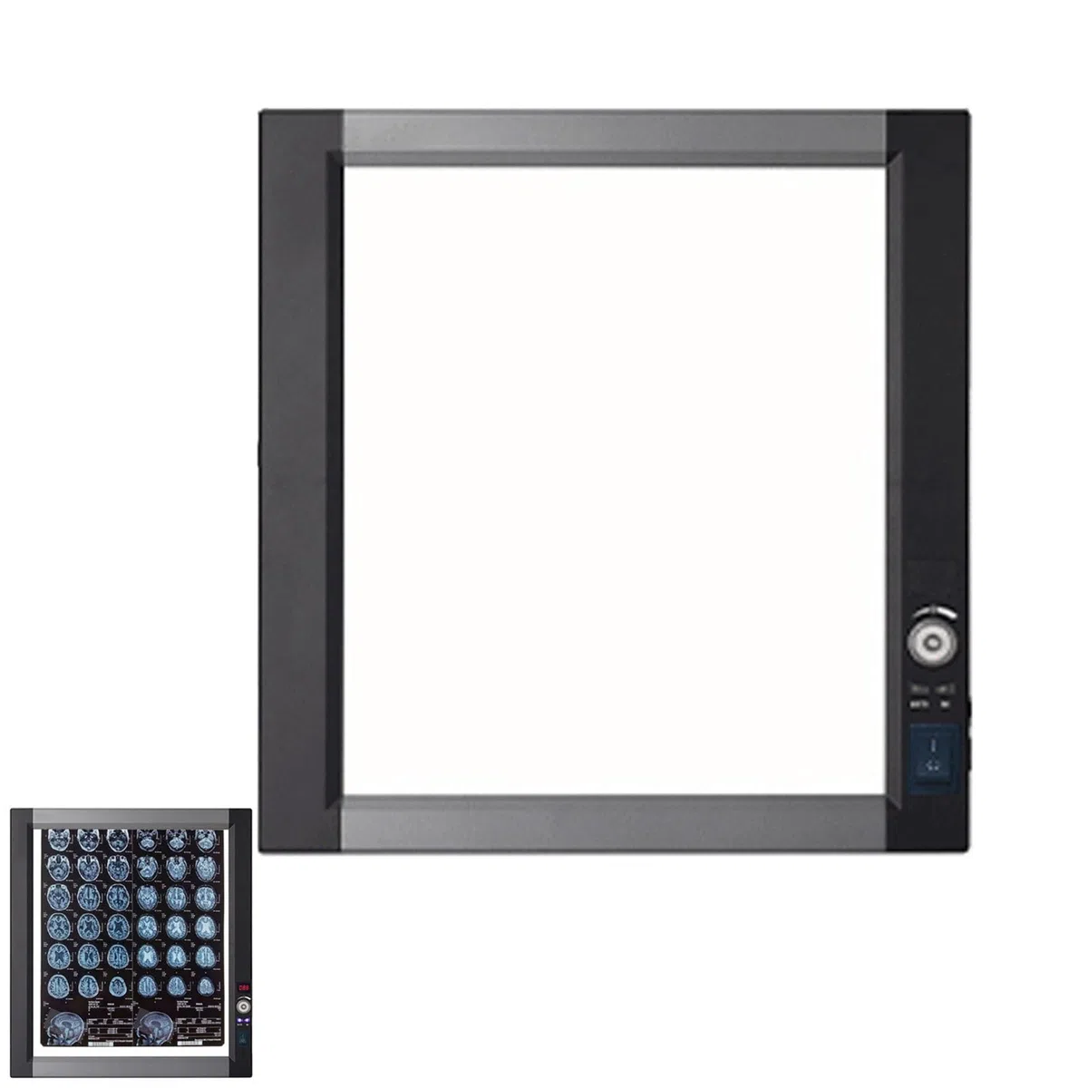 Professionelle Röntgenfilm-leuchtbox, Röntgenfilmbetrachter mit Halterung, Helligkeit 0–100% Einstellbar, für Kliniken und Krankenhäuser(19x19.5in/48x50cm)