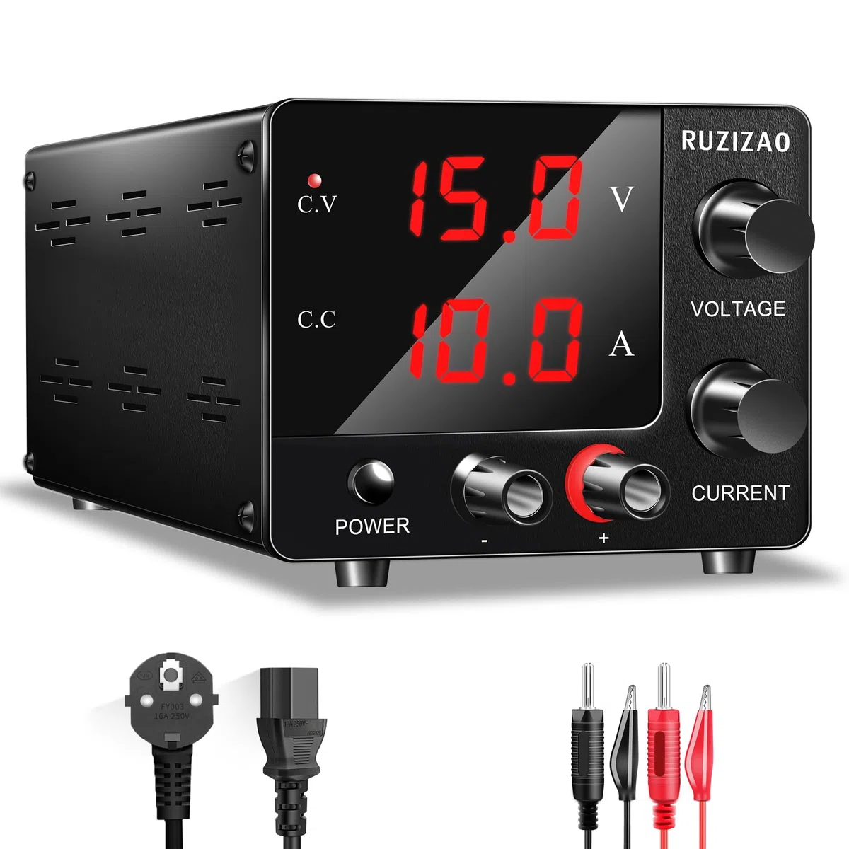 Kleines Labornetzteil 0~30V 0~10A 150W Fixed Leistung 3 Digit-Anzeige mit Encoder Einstellbar 30V 5A 15V 10A Labornetzgerät DC Regelbar Netzgerä Galvanik Labor DIY Labor DC-Stromversorgungen
