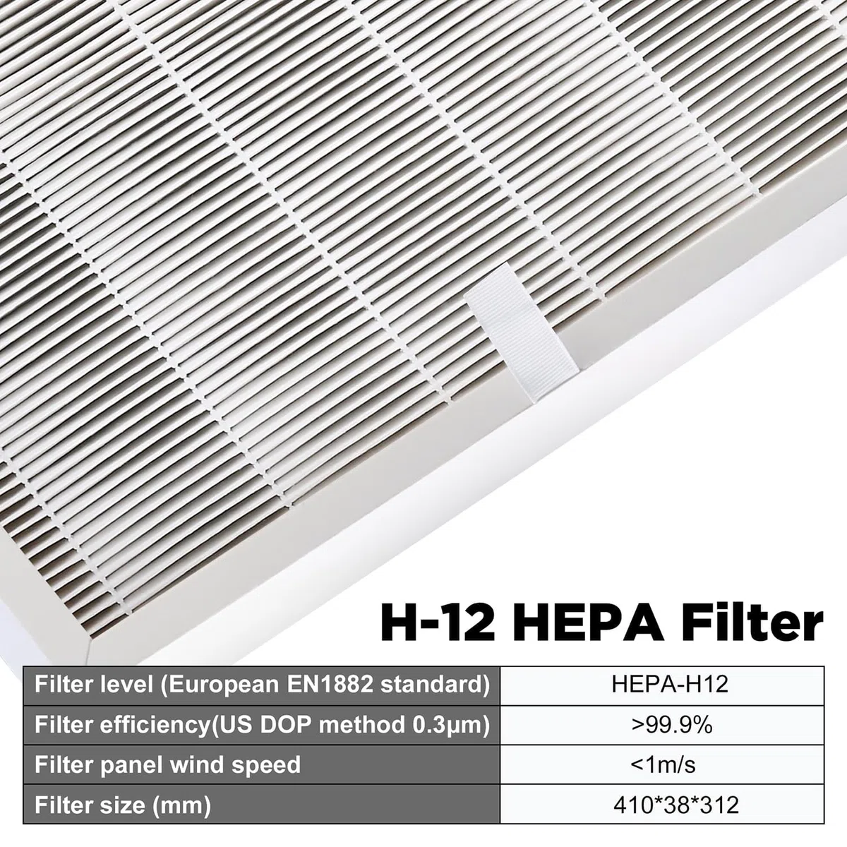 Laminar-Flow-Box H12 HEPA-Filter Ersatzfilter für DIY-FFU – geeignet für Mykologie, Reinraum, Pilzzuchtlabor, Sauberkeitslabor – passend für CW-12 Filtereinheit