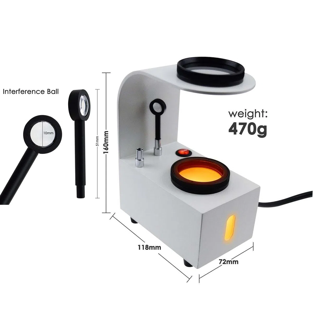 Schmuck-polarisometer-Tester, Tisch-polariskop Mit Led-Lampe, Werkzeug Zur Edelsteinbestimmung, Mit Drehbaren Glasfiltern, Für Amethyst, Diamanten Und Edelsteine