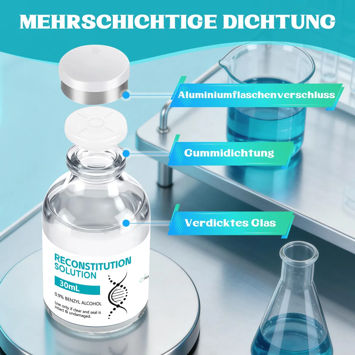 30 ML Hochwertige Qualität Verschlossene Flasche, Vollständig versiegelt, Einzeln Verpackt(2 PCS)