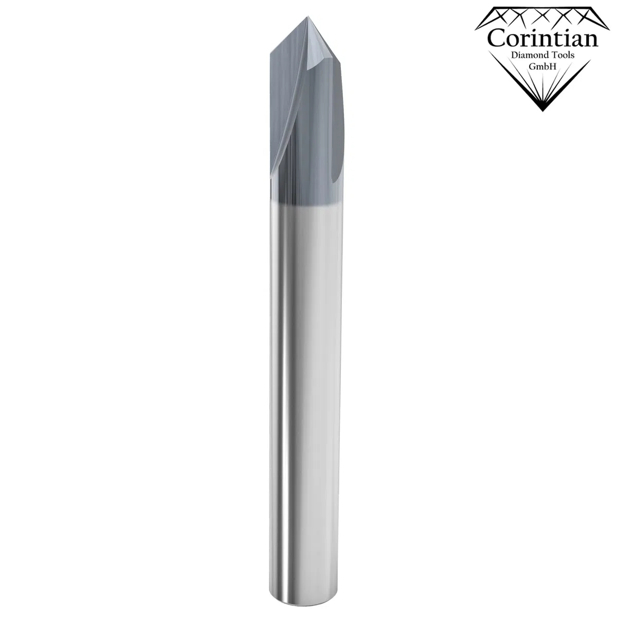 VHM Fasenfräser mit AlTiN Beschichtung, Ø 3-12mm, 60-120° Winkel, 3 Schneiden, High Performance Cutting HPC geeignet (10mm, 90° Winkel)