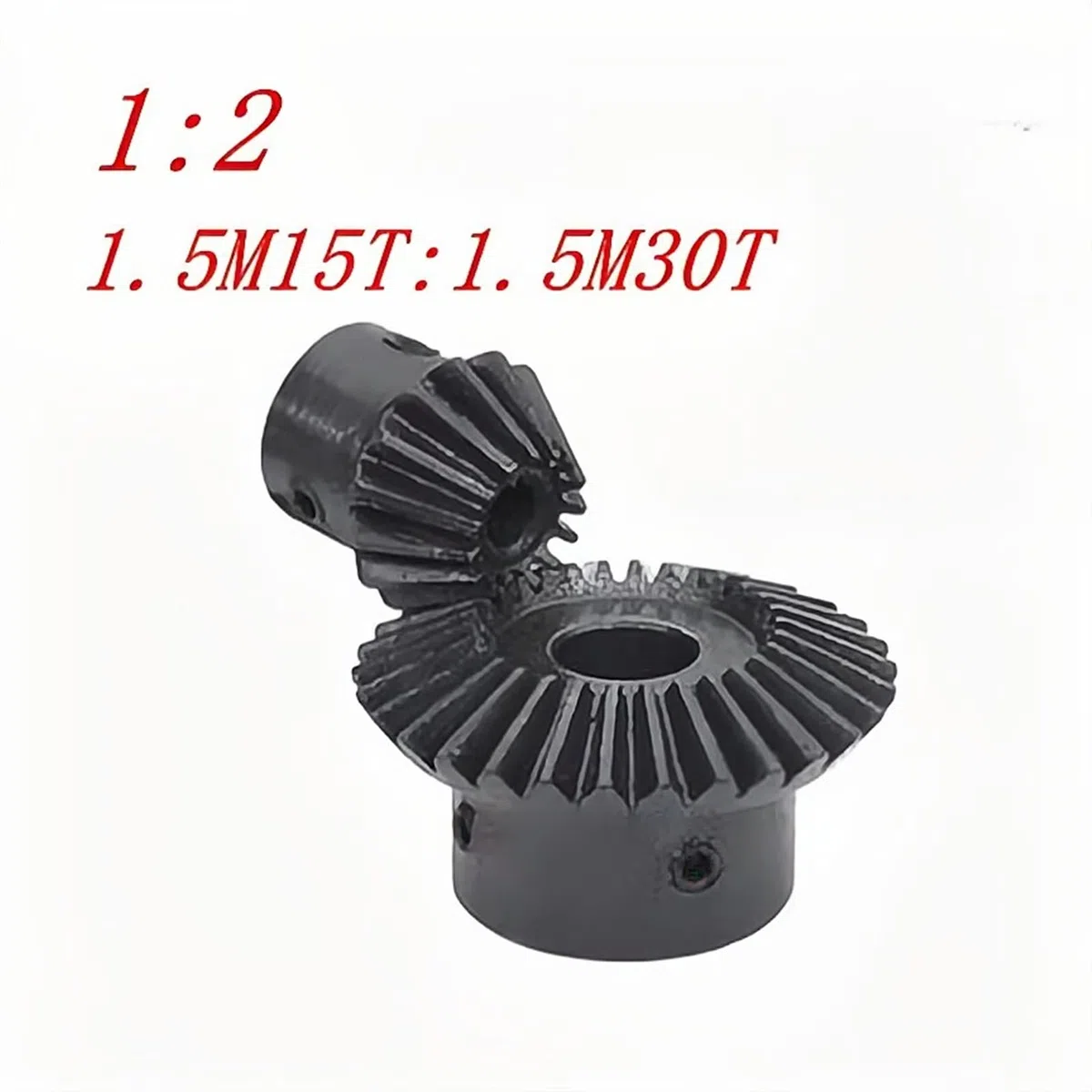 Gehrungsgetriebe 1 Paar 1: 2 Schräggetriebe 1.5 Modul 15 Zähne: 30 Zähnegetriebe, 90 Grad Bohrung 6 mm 8 mm 10 mm, DIY Teileausrüstung Ritzel mechanisch (Size : 15T Bore 8mm+30T Bore 8mm)