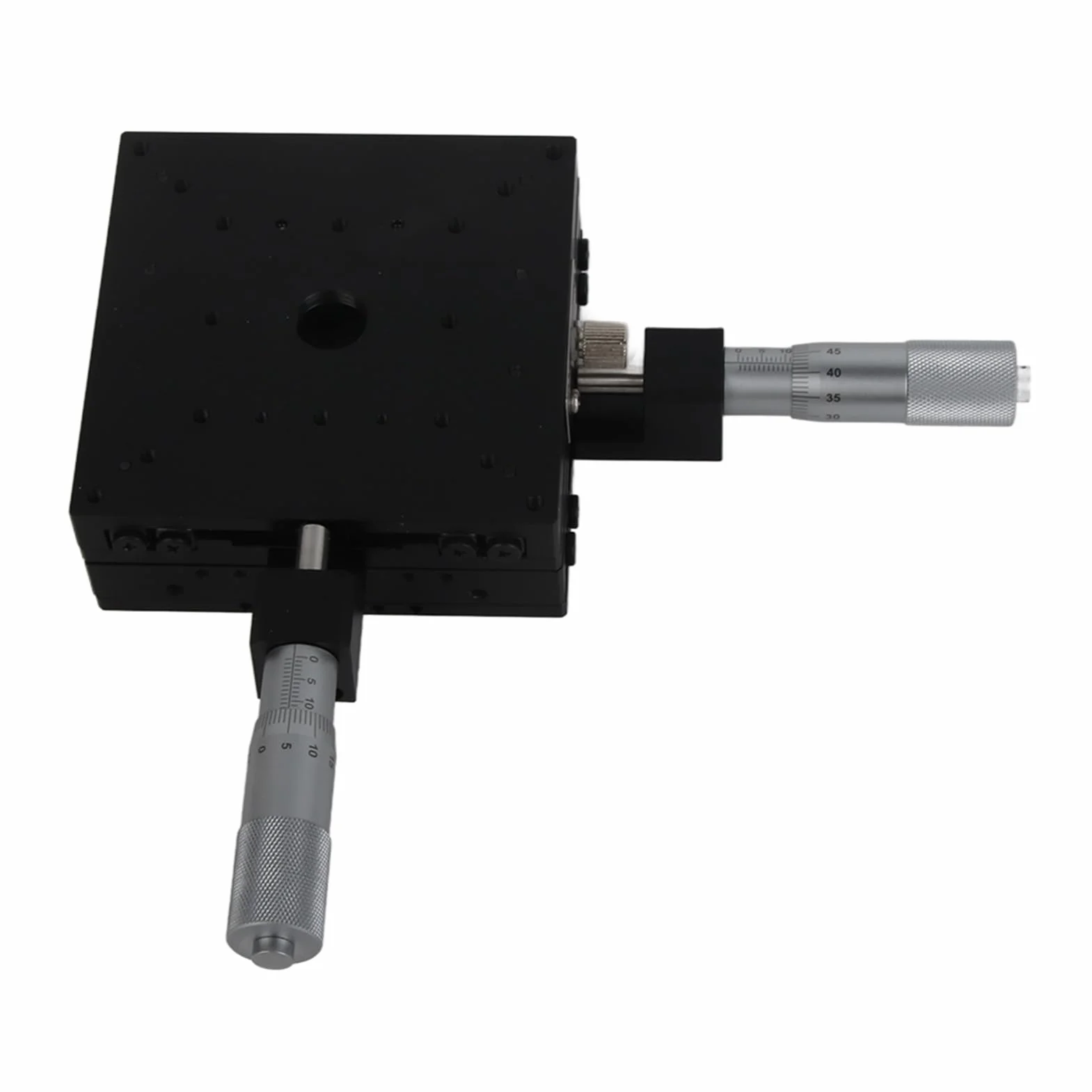 SEMY100-AC Mikrometer Manuelle Schiebetisch-Trimmplattform Kreuzrollentische 100 * 100 * 40 Mm – Präzisionsbearbeitung XY-Lineartisch für Zubehör – Aluminiumlegierung – Geeignet für