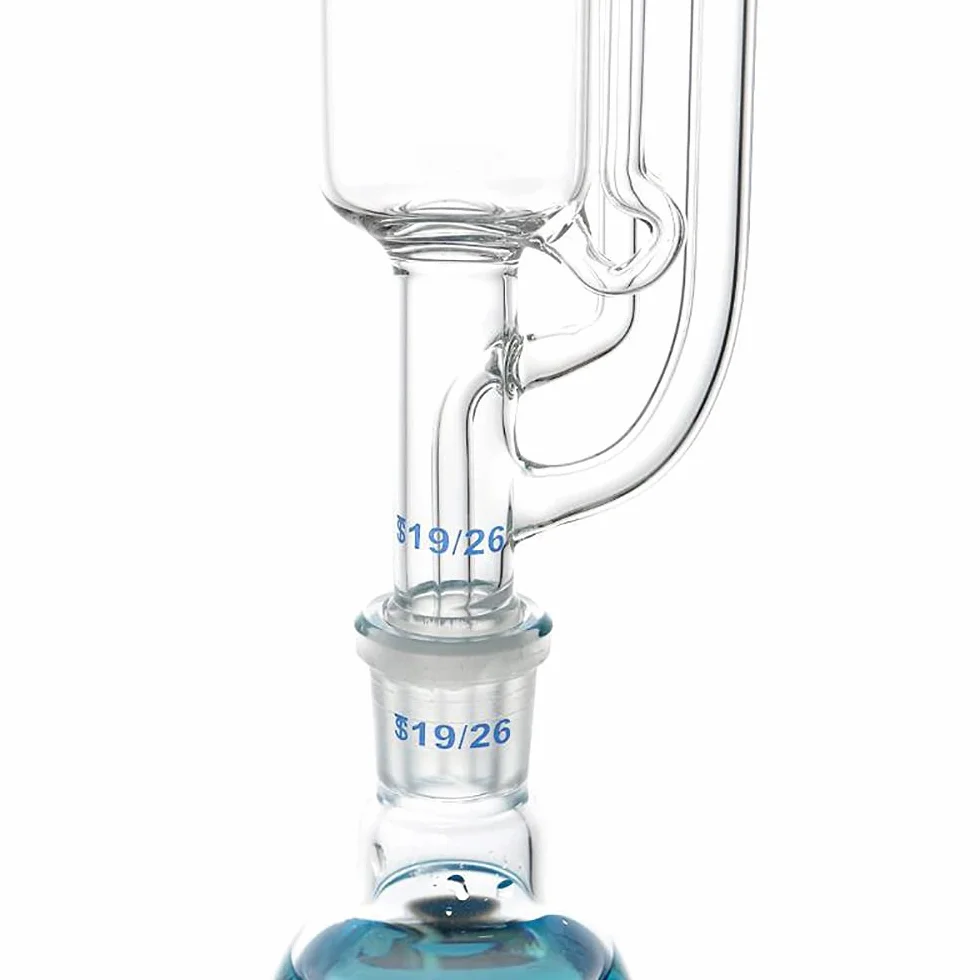500/1000 ml Soxhlet-Extraktor-Kit, Soxhlet-Extraktionsgerät mit Kondensator, Flachbodenkolben, Laborglas (500ml)