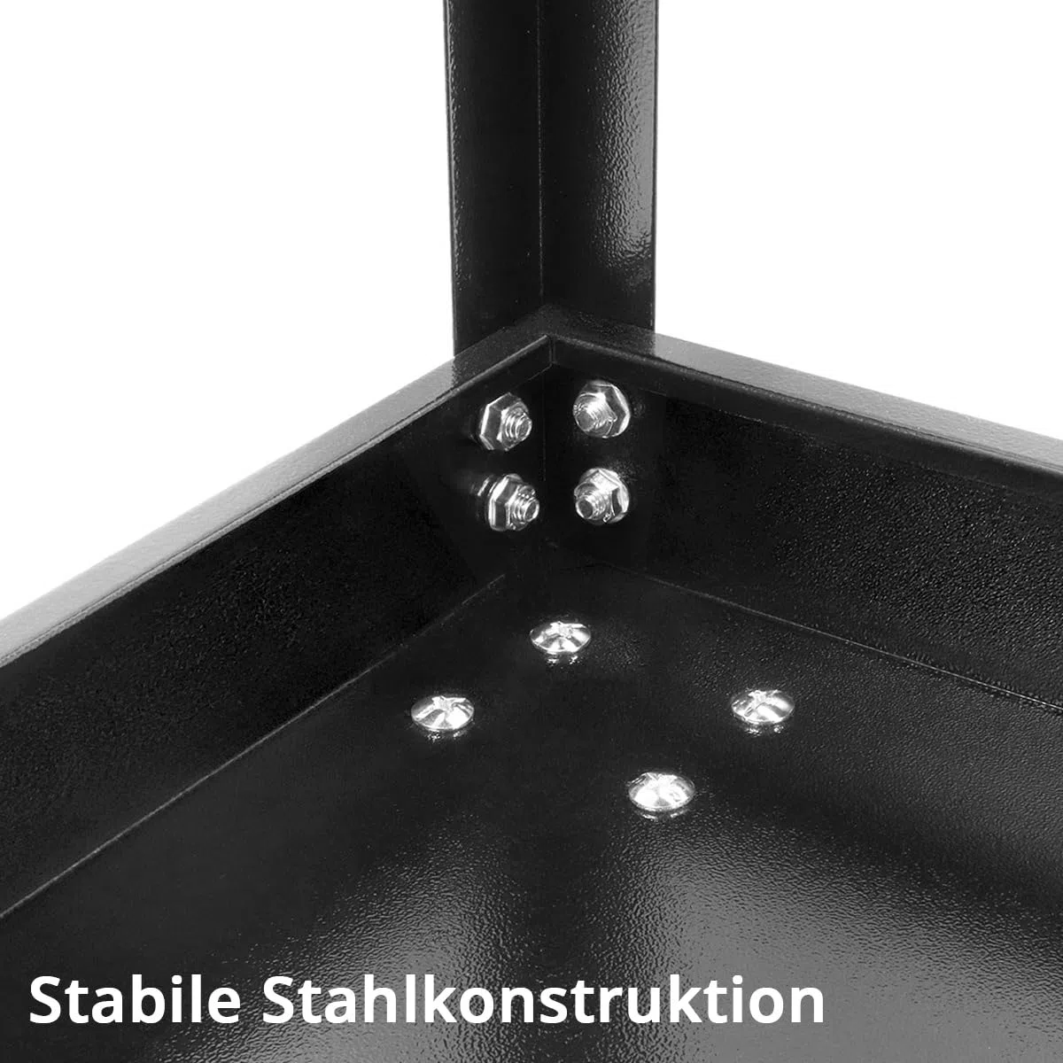 STAHLWERK Werkzeugwagen - Werkstattwagen ST-575, Etagenwagen mit 2 Ladeflächen, Rollwagen, Transportwagen, Montagewagen, Plattformwagen