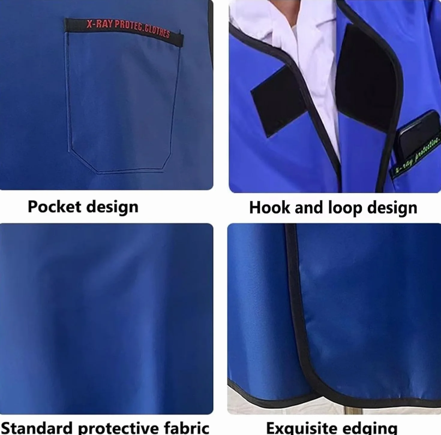 Kanduo Röntgen-Schutzkleidung Röntgen-Schutzweste aus Blei, Strahlenschutzkleidung aus Blei for Röntgengeräte von Zahnärzten(0.5mmpb,L)