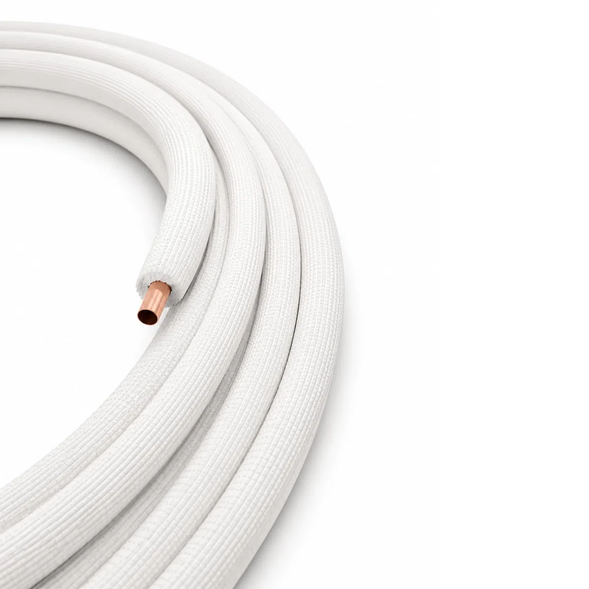 Kältemittelleitung 1/4" + 3/8" 25 m Kupferrohr Kupferleitung | 6 mm Isolierung | Klimaanlage Rohr für Kältemittel R32 | Kühlrohr Frigoline Plus | 2 Rollen