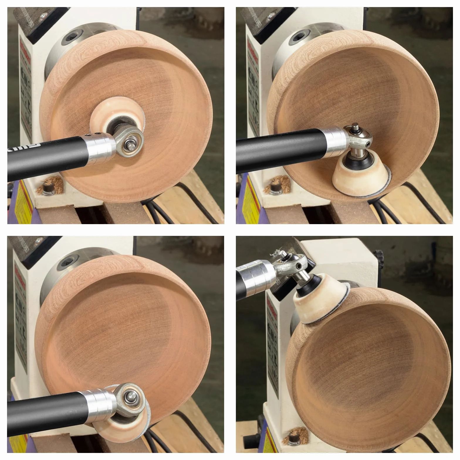 Drechseleisen Set mit Hartmetall-Schneidplatten, verstellbare Drechselmesser Mit Schüsselschleifer,Drechselwerkzeug-Satz für Holz