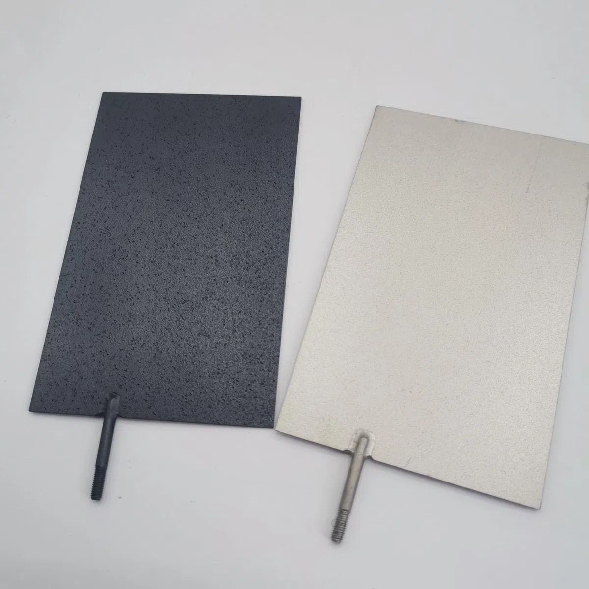 2PCs Elektroden, Titan Anodenplatte mit MMO Ruthenium-Iridium Beschichtung und Kathoden Elektrolytplatte ohne Beschichtung für Elektrochemische Anwendungen und Schwimmbadreinigung