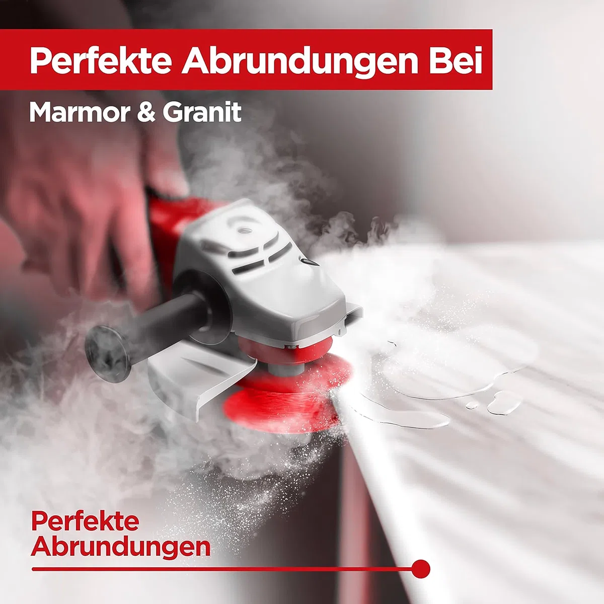 Diamant Außen Kantenfräser Ø 75 mm x 22,23 R10 - Premium Qualität zum Abrunden von harten Fliesen, Granit u.v.m - Abrundfräser für hochwertige Präzise Ergebnisse - Radiusfräser 75mm R10